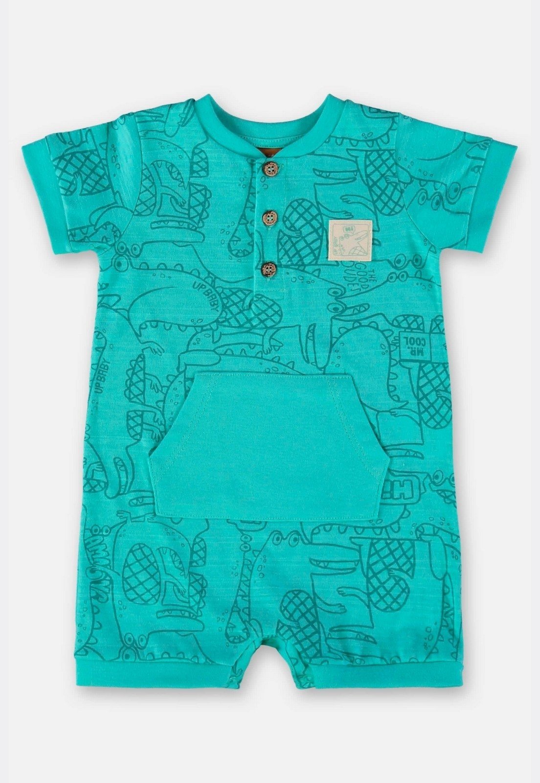 Infantil - Macaquinho para Menino em Malha Flamê Up Baby Azul