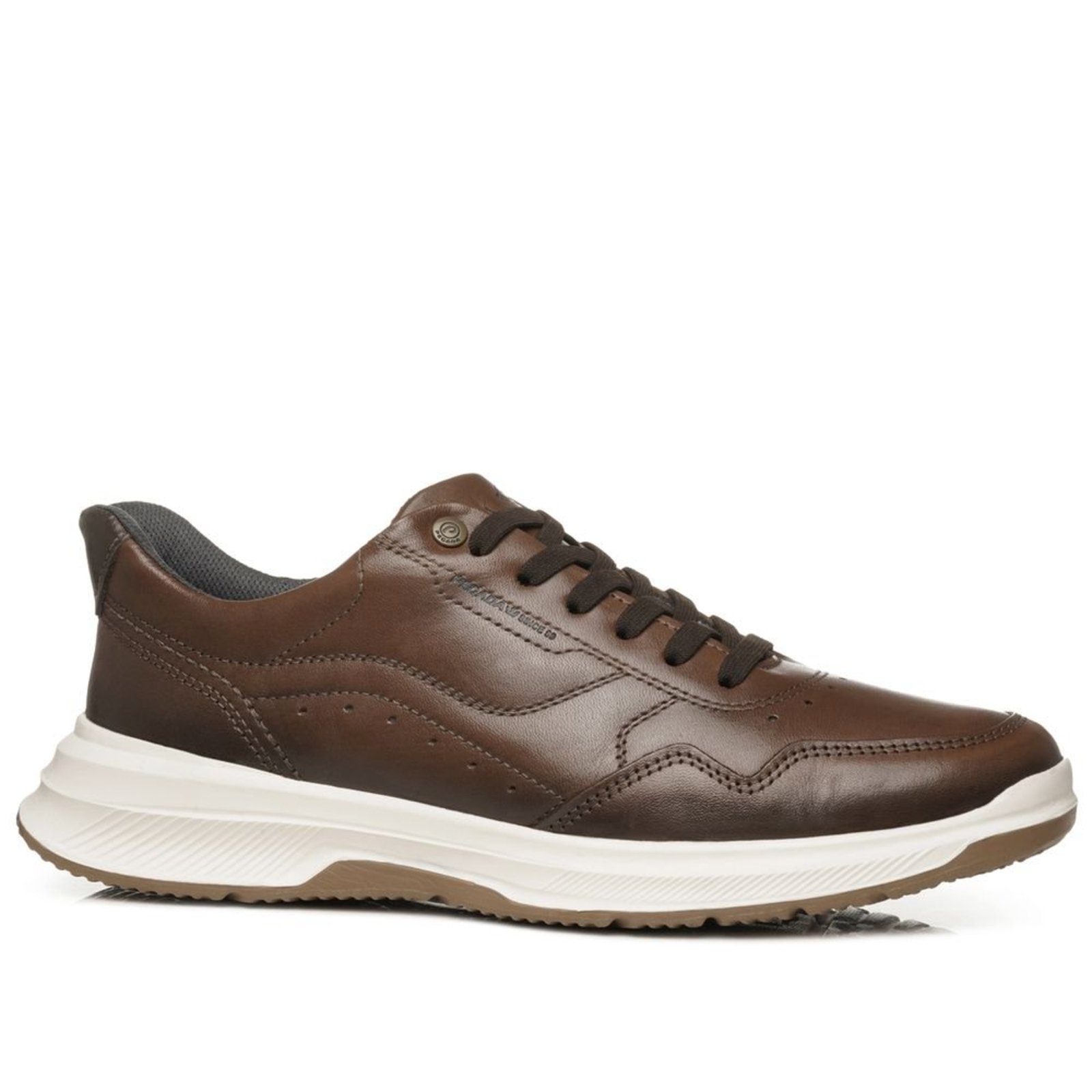 Sapatênis Pegada Masculino em Couro Pinhão 114351-02 Sapatênis Pegada Masculino em Couro Pinhão 114351-02 44