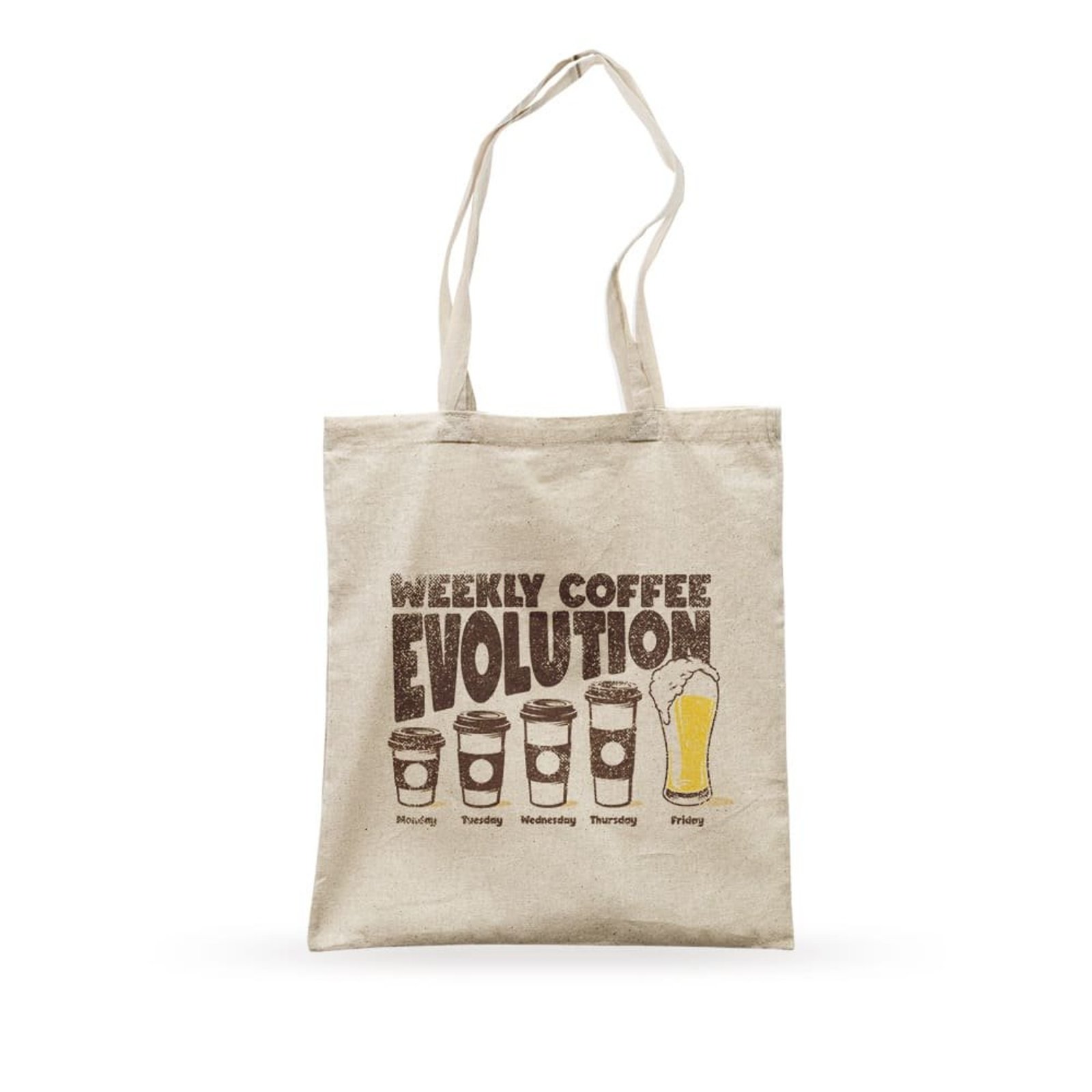 Ecobag Coffee Evolution - Bege - Casual - Studio Geek