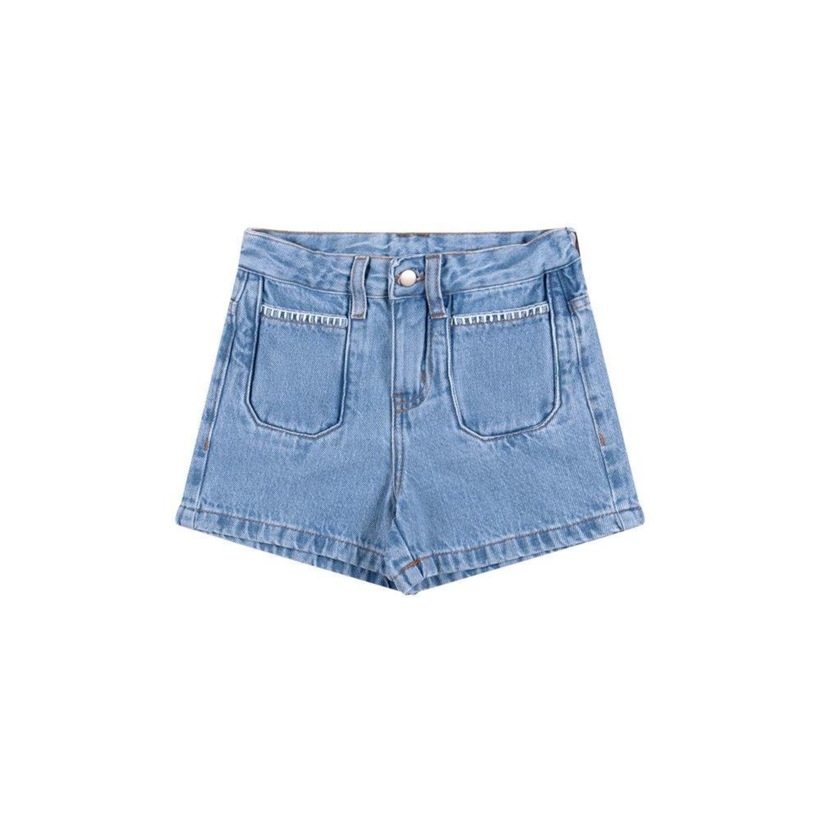 Infantil - Shorts Menina Jeans Colorittá 10 Azul