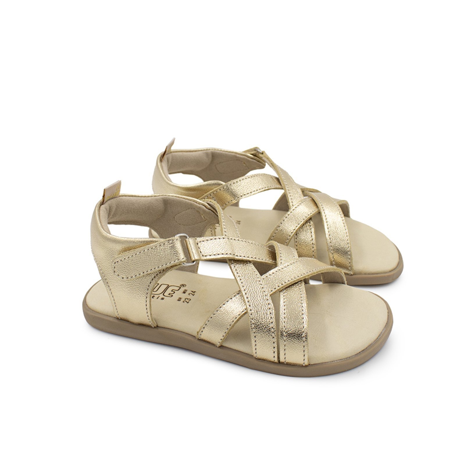 Vista 2 Infantil - Sandalia Menina Blue Poli Couro Ouro Velho Blue Infantis ouro velho blue
