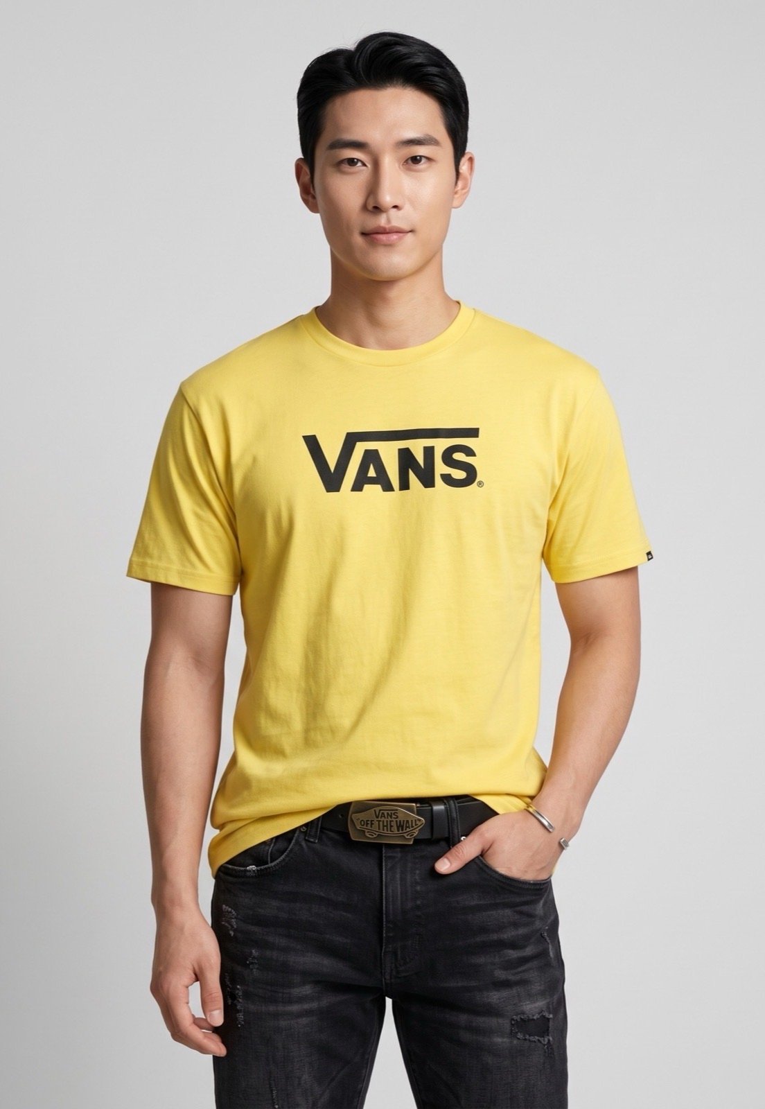 Camiseta Masculina Vans Classic SS Tee Amarela