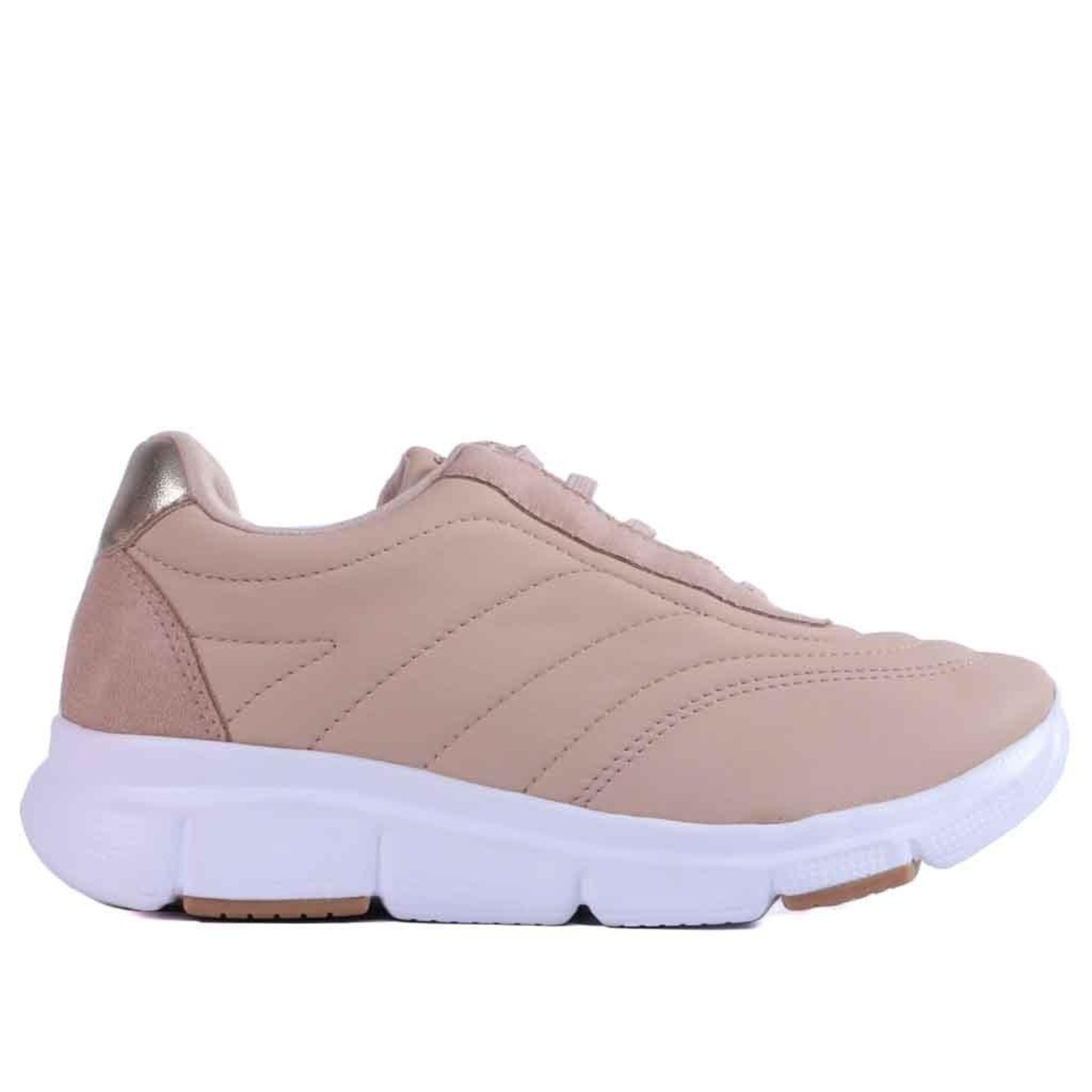 Tênis Comfortflex Feminino Casual 25-90401 Nude Incolor
