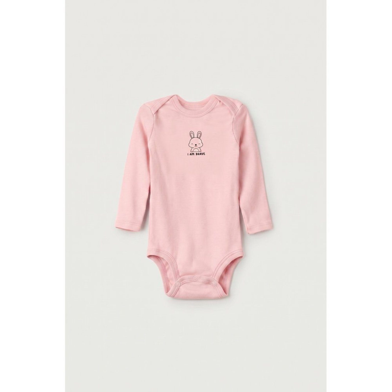 Infantil - Body Longo Rosa Coelha I Am