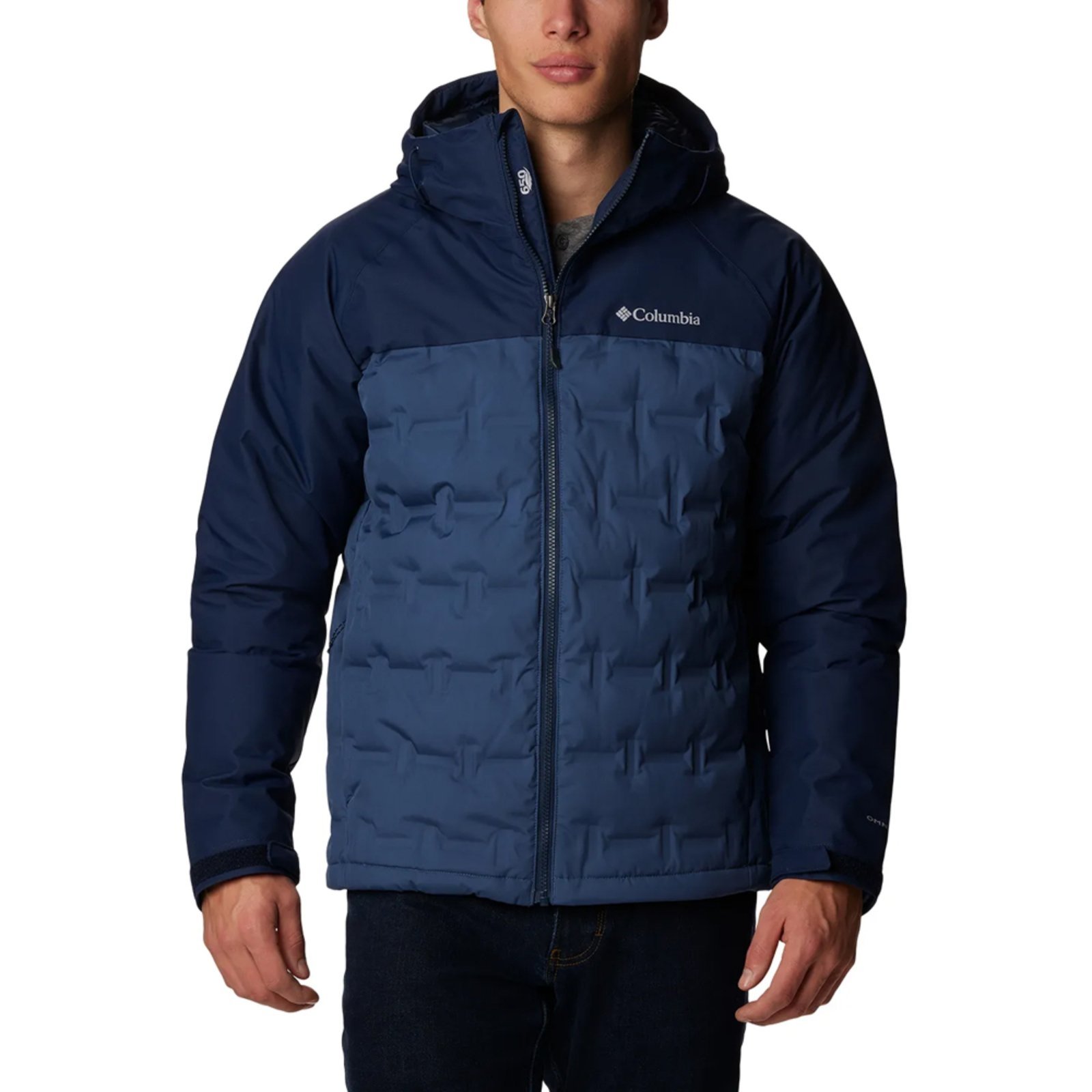 Jaqueta Columbia Grand Trek III Down Hood Marinho Masculino