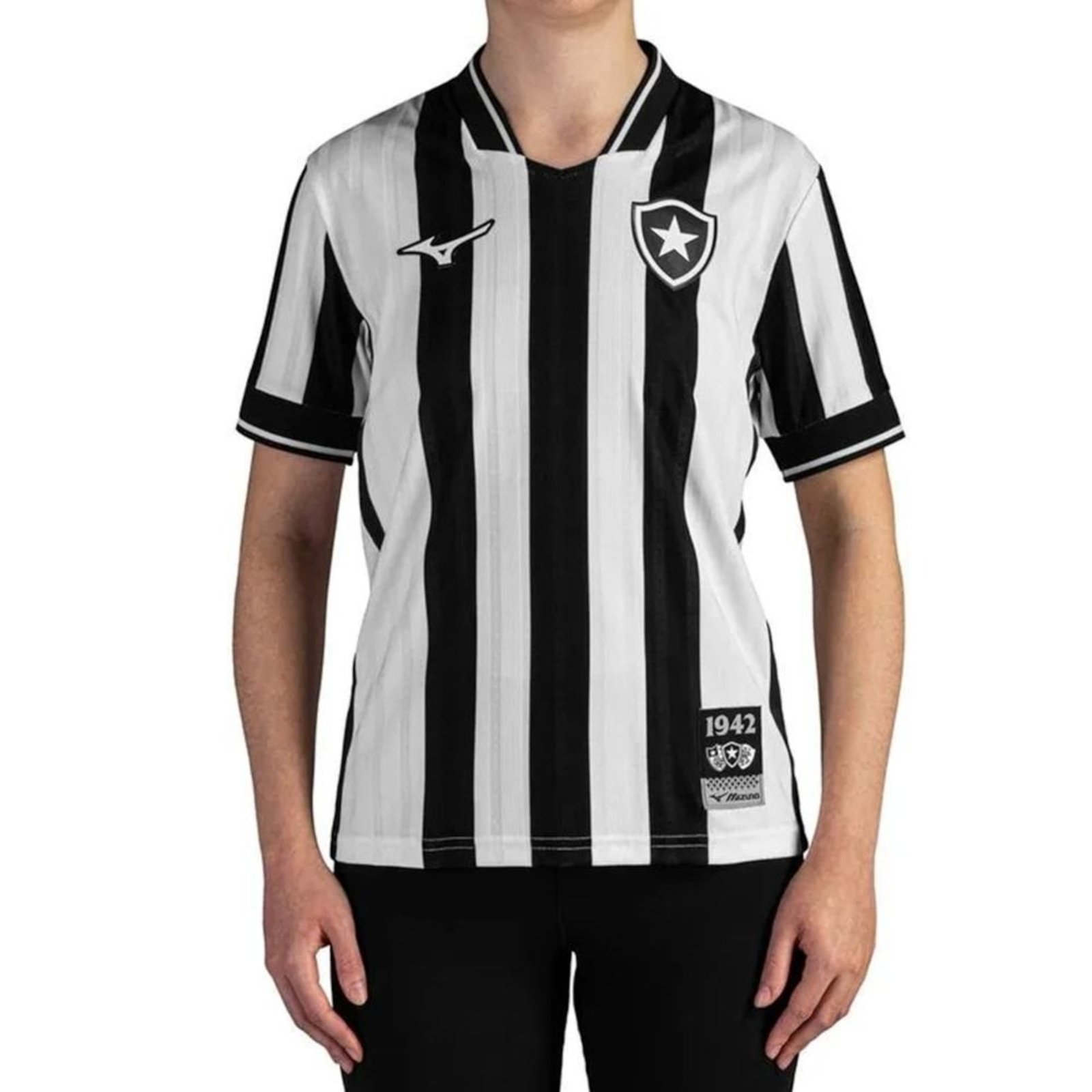 Infantil - Camisa Mizuno Botafogo I 2026/27 Juvenil - Branco - Mizuno