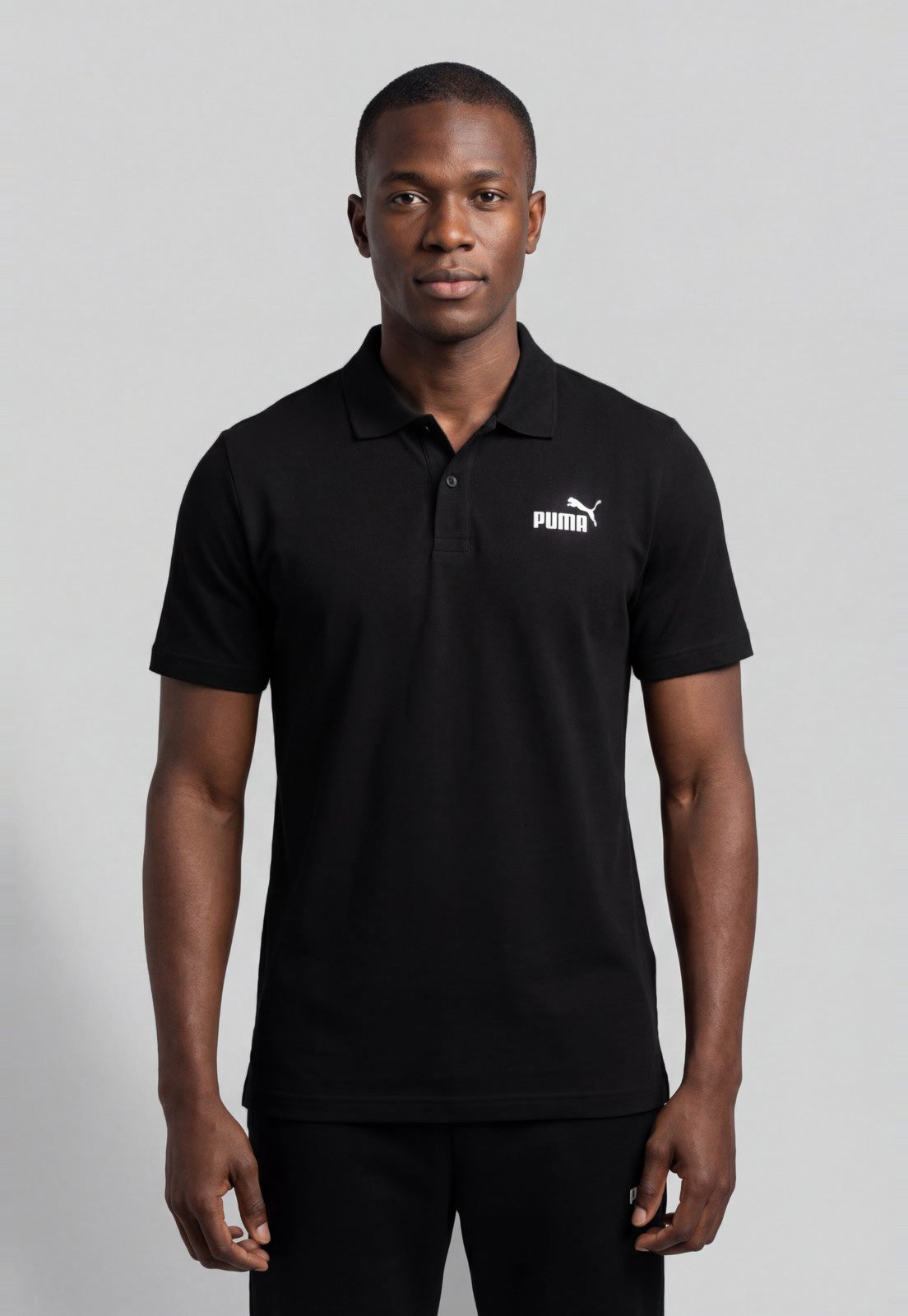 Polo Masculina Puma ESS NO 1 Logo Preta