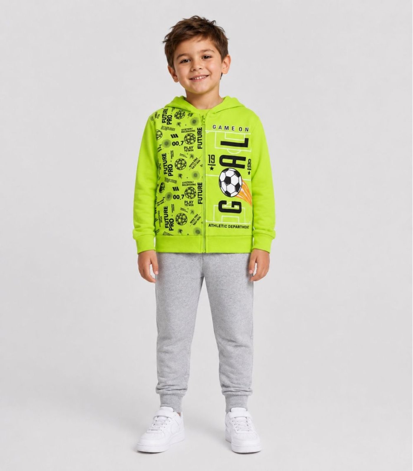 Infantil - Conjunto Moletom Menino Jaqueta E Calça Kappes Verde