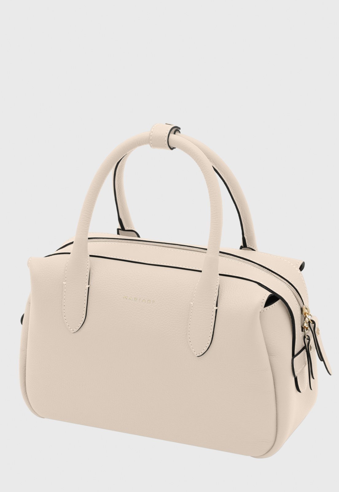 Bolsa Bowling Couro Mariart Jambuzinha Off White