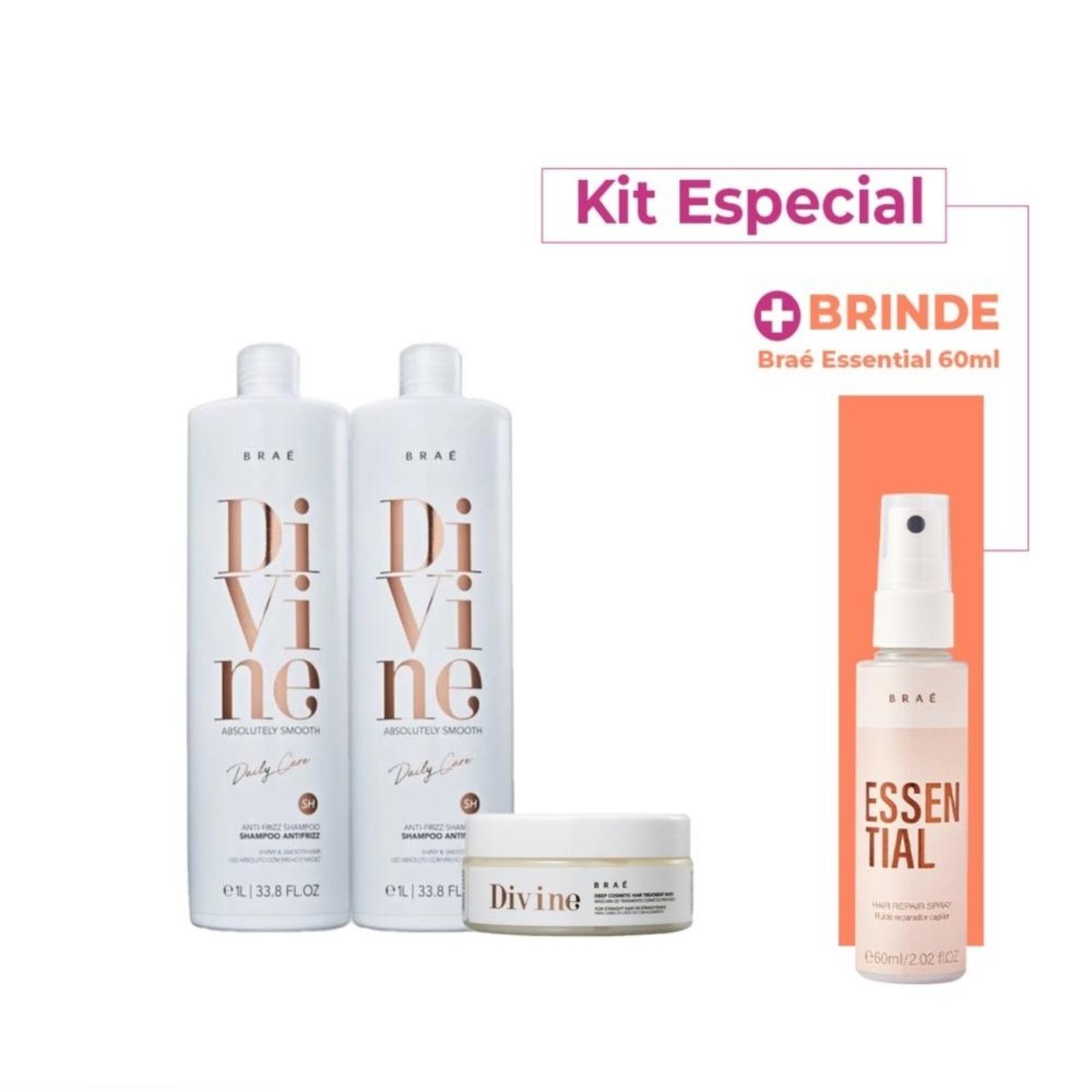 Brae Divine Anti Frizz Trio Especial (3 Produtos)