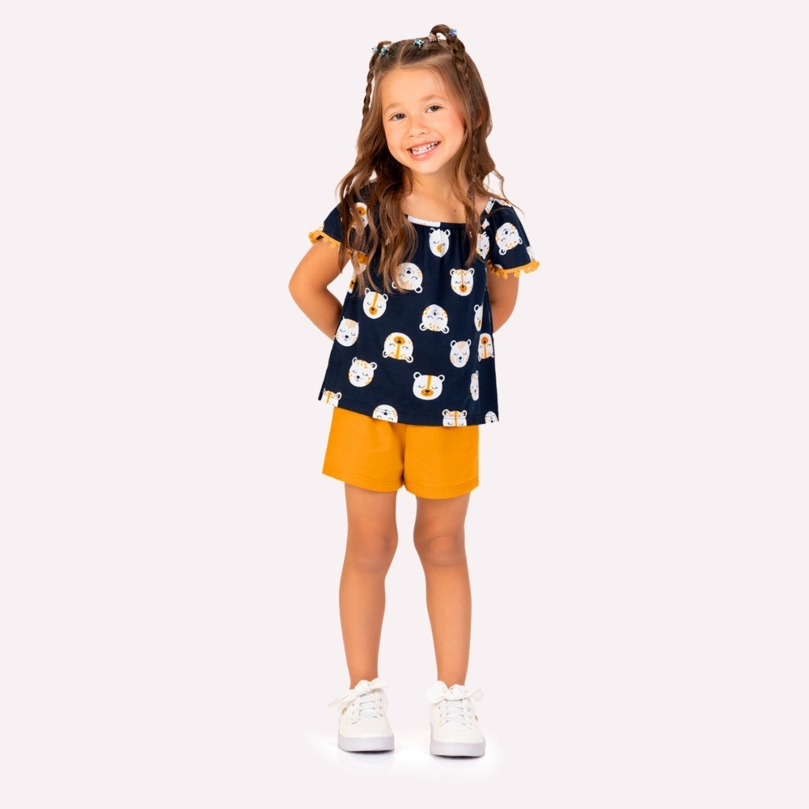 Infantil - Conjunto Menina em Algodão Kyly