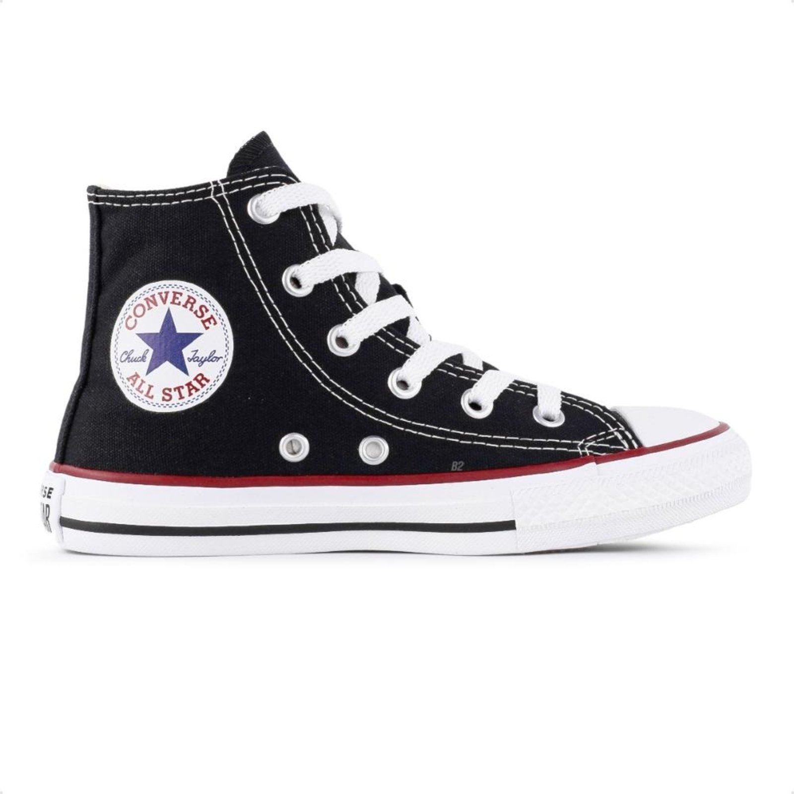 Infantil - Tênis Converse Chuck Taylor All Star Cano Alto Juvenil Preto