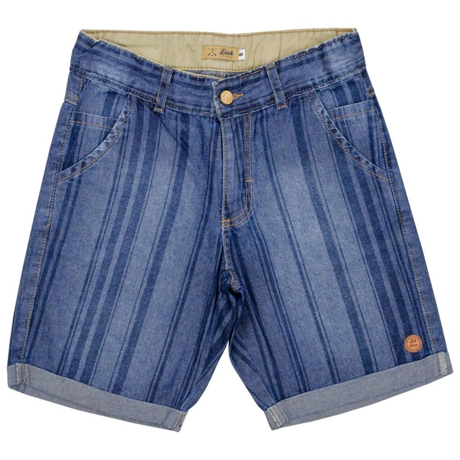 Infantil – Bermuda Juvenil Look Jeans Listras Jeans