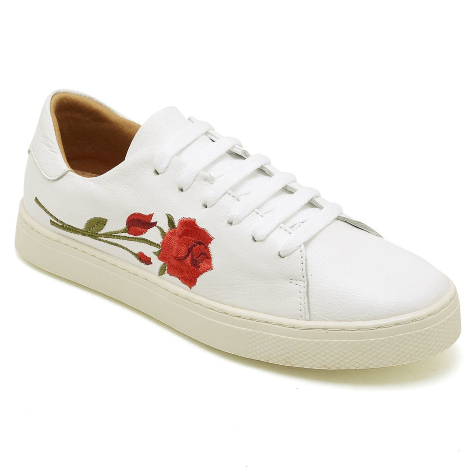 Tênis Ipê Mulato Couro Extra White Flower Branco