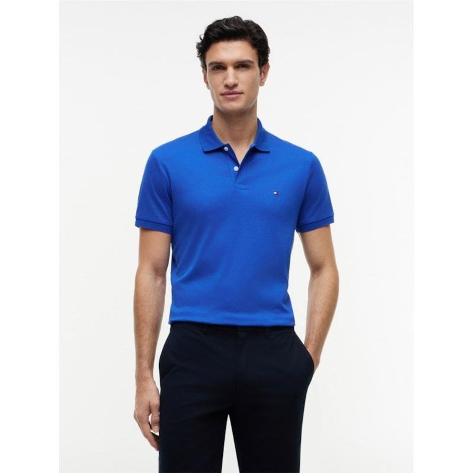 Polo Clássica Liquid Cotton Regular Azul