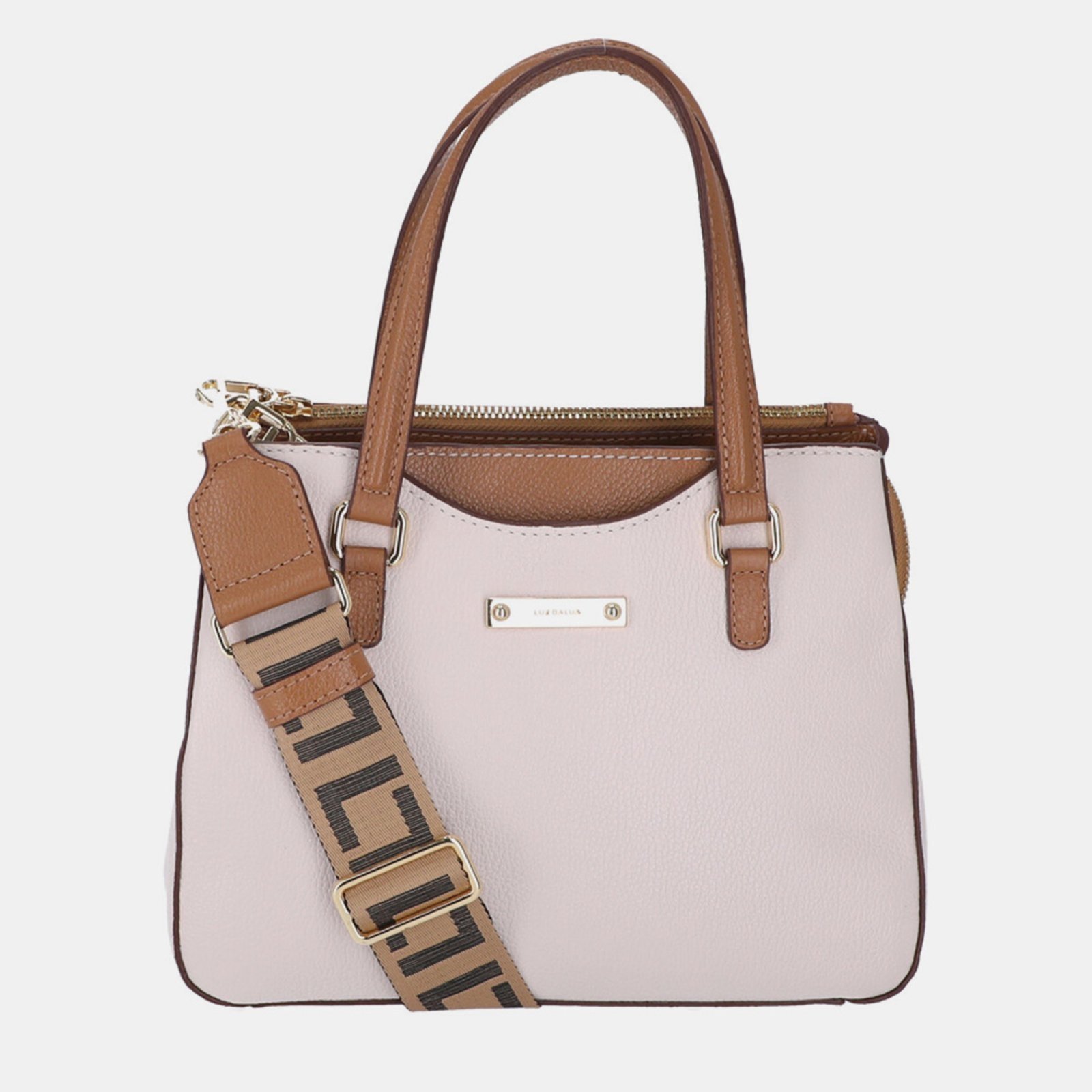 Vista 2 Bolsa Tote Pequena Couro Luz Da Lua - 10006219 Luz Da Lua Off-white off-white white off-white white
