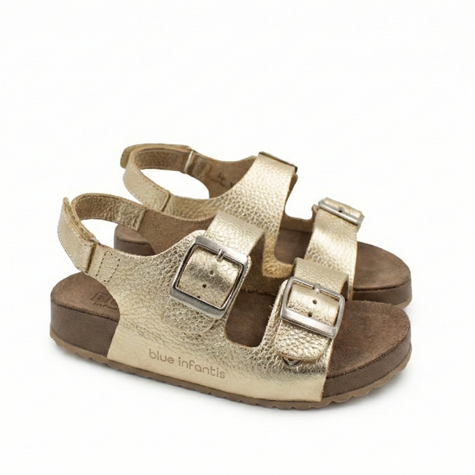 Vista 2 Infantil - Sandalia Menina Blue Victoria Couro Ouro Velho Blue Infantis Blue Infantis ouro velho blue