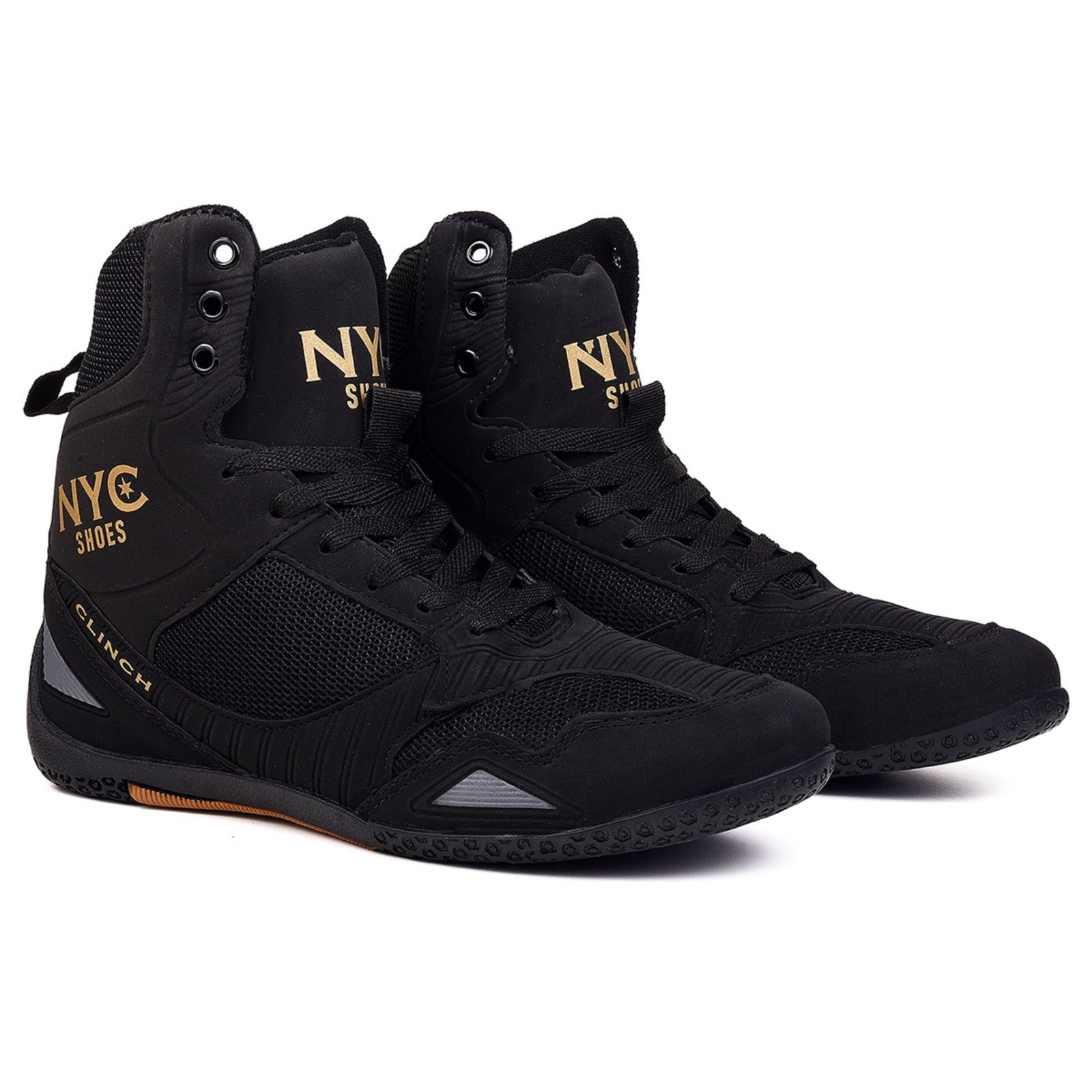 Vista 3 Tênis Bota Adulto para Academia e Treino UnissexNyc Shoes Original Ouro NYC NEW YORK CITY SHOES ouro velho/preto NYC NEW YORK CITY SHOES ouro velho/preto