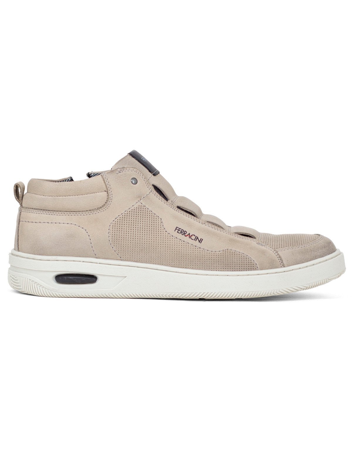 Sapatênis Masculino Ferracini 24h New Blady Casual Couro Cano Alto Bota Cinza