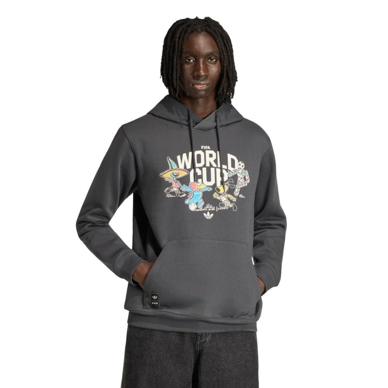 Moletom Mascote Copa do Mundo26 adidas Performance Cinza
