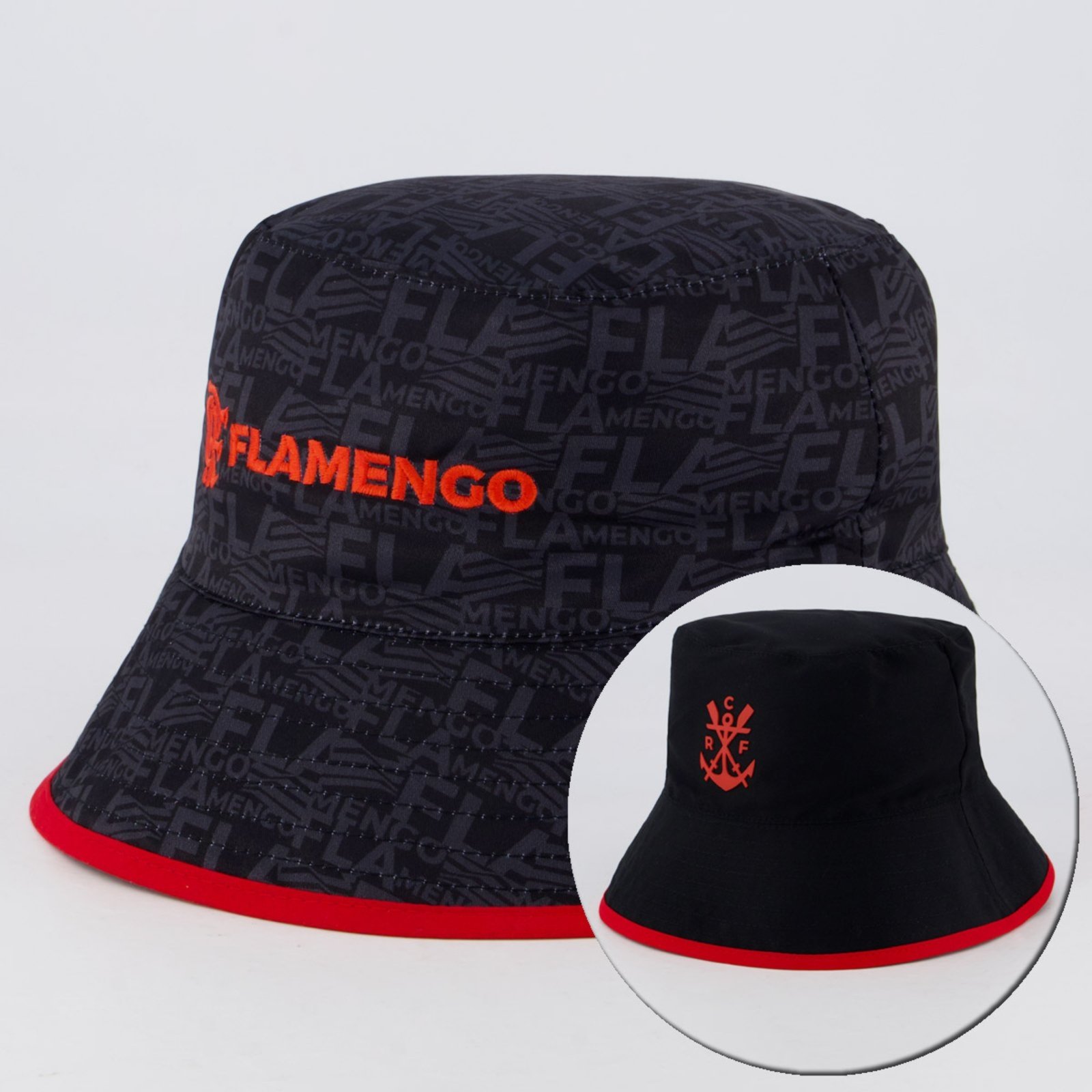 Bucket Flamengo Dupla Face Preto