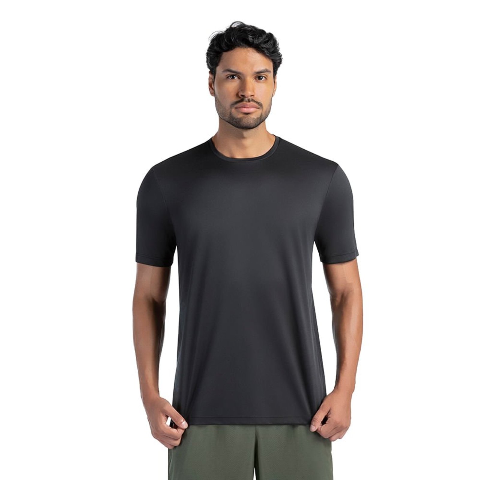 Camiseta Basic Logo Olympikus Masculina GG Preto
