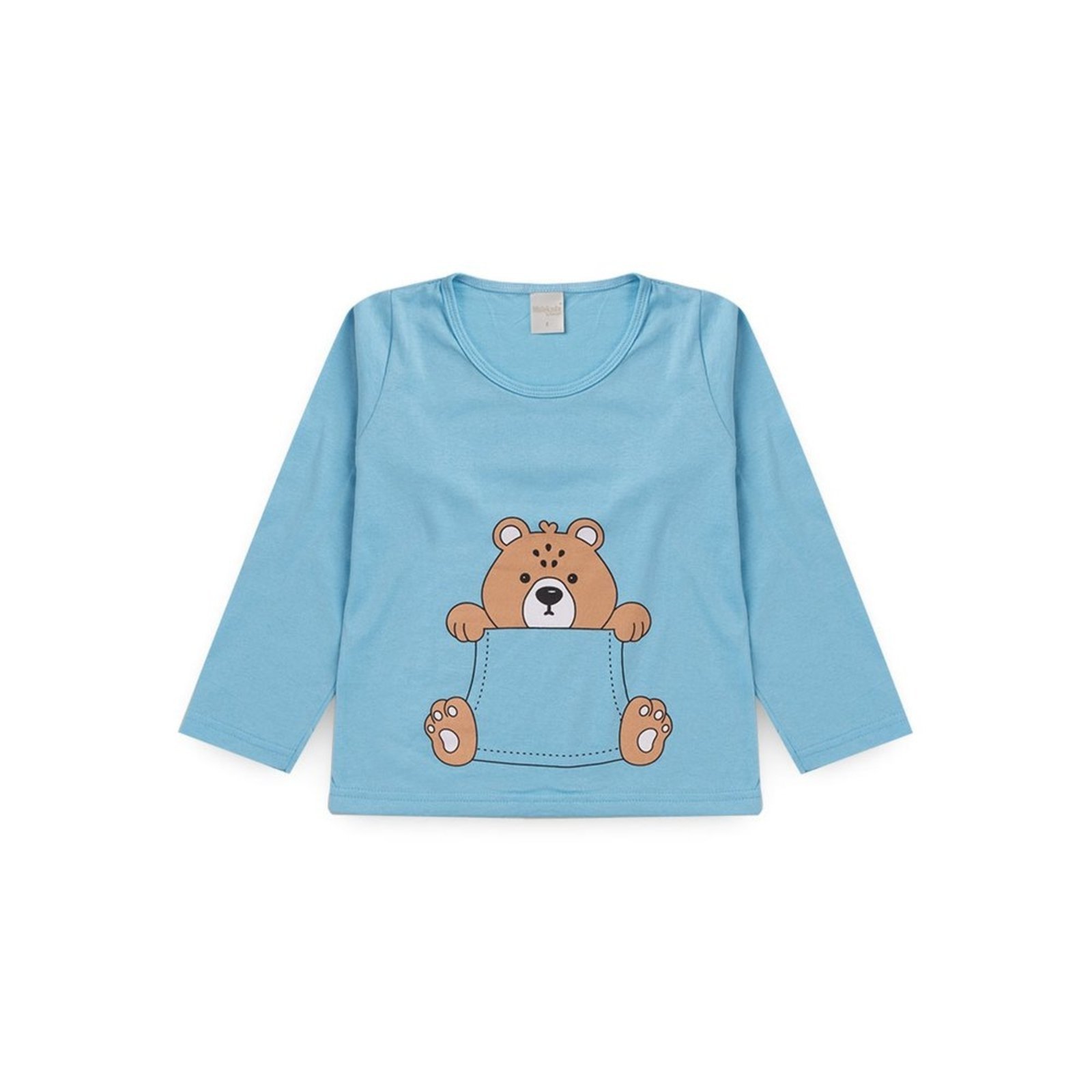 Vista 3 Pijama Molekada Menino Longo Urso cinza Molekada cinza
