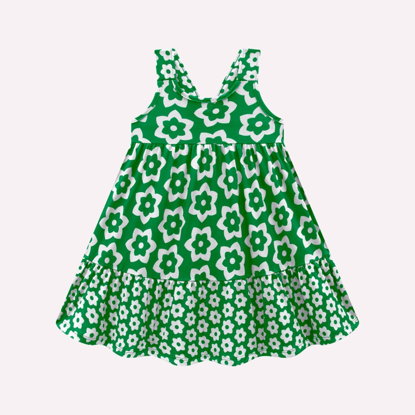 Vista 2 Infantil - Vestido Menina em Algodão Kyly laranja Kyly laranja