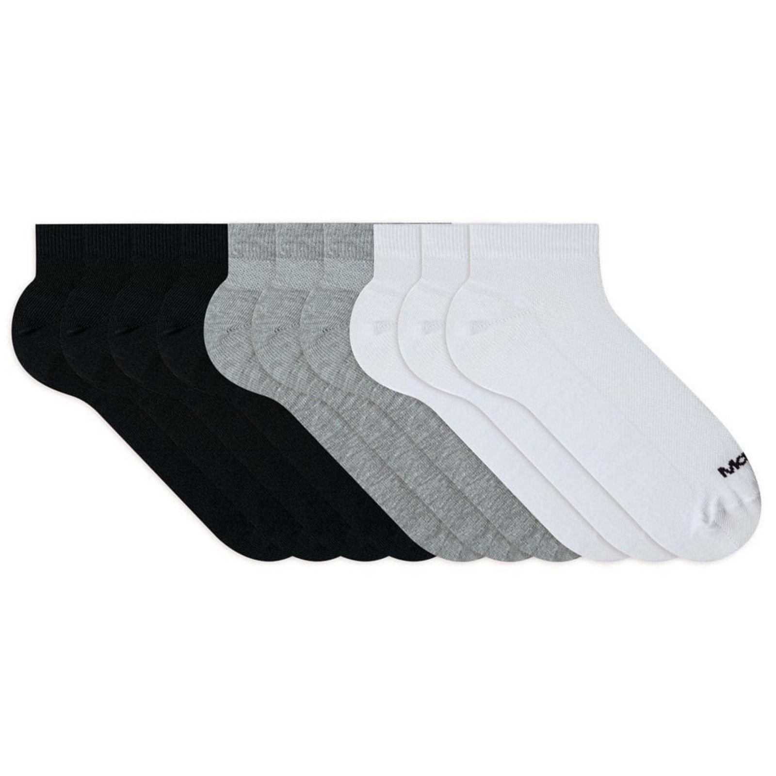 Vista 2 Kit 10 Pares Meia Mash Algodão Esportiva branco MASH branco