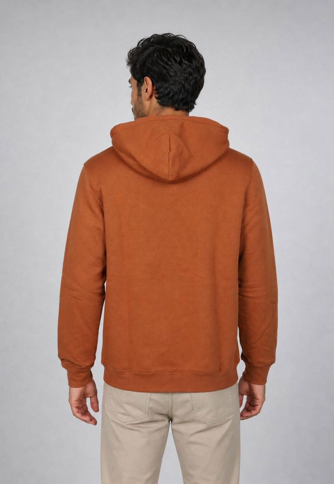 Blusa de Moletom Masculina Quiksilver Capuz Laranja
