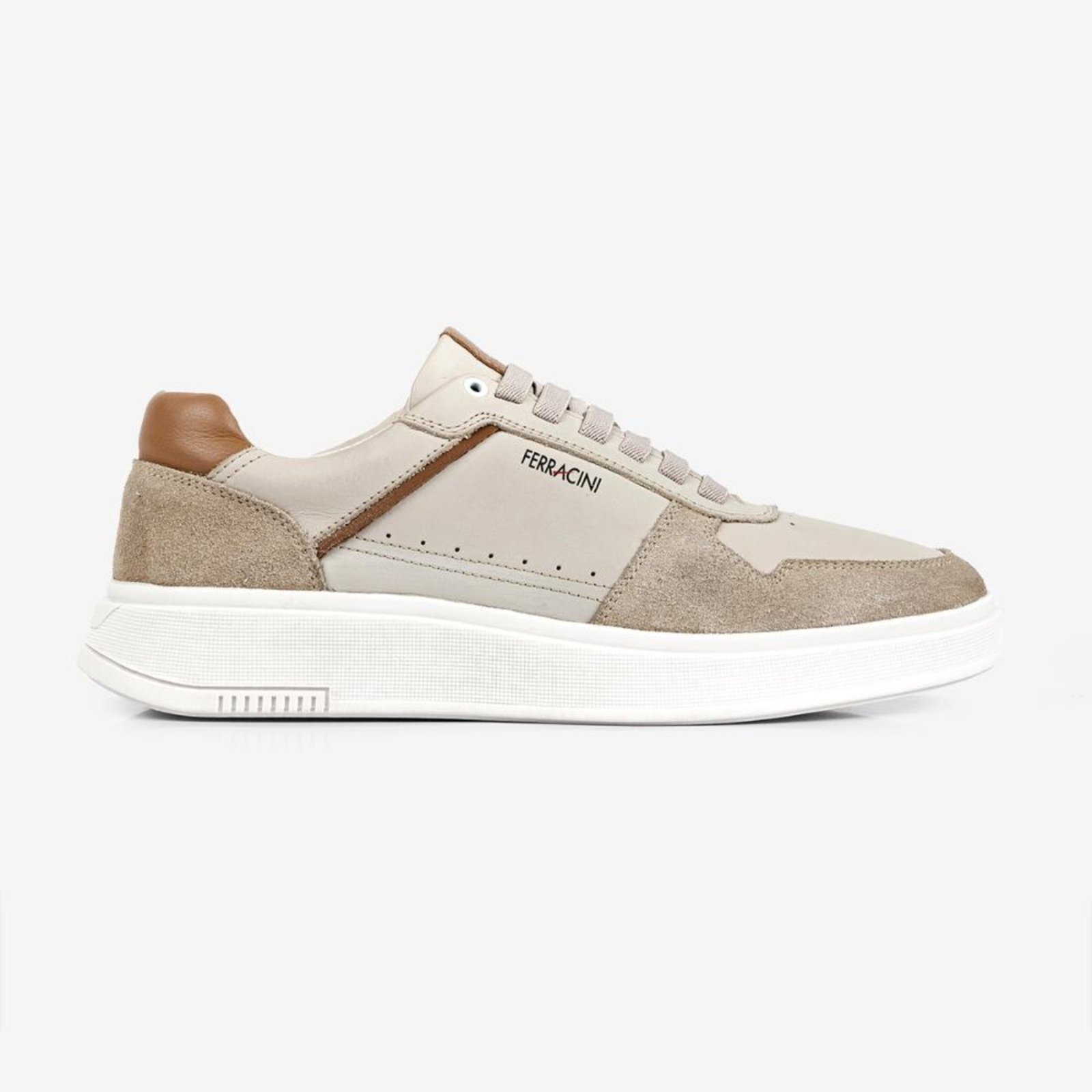 Sneaker Masculino Couro Logan Ferracini 9316-678D Bege