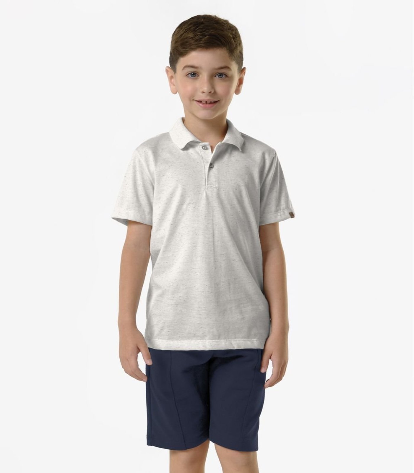 Infantil - Bermuda Masculina Piquet Trick Nick Azul