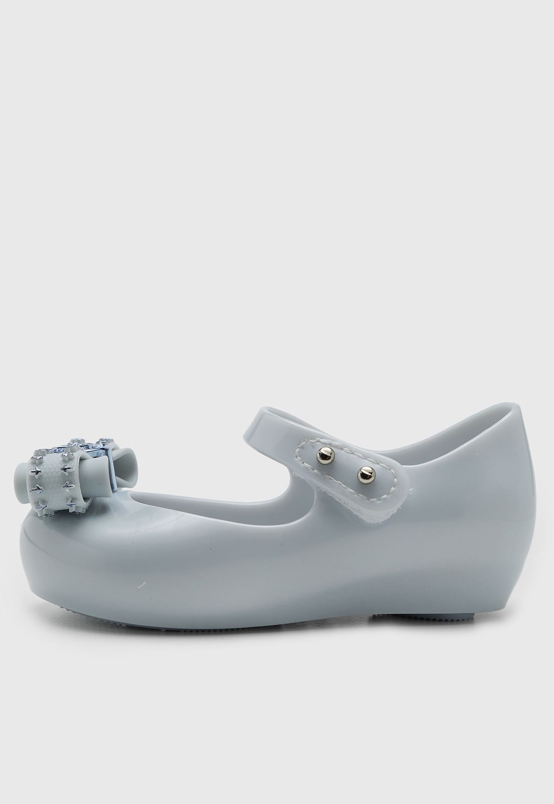Vista 3 Infantil - Sapatilha Mini Melissa Laços Princesa azul Mini Melissa azul