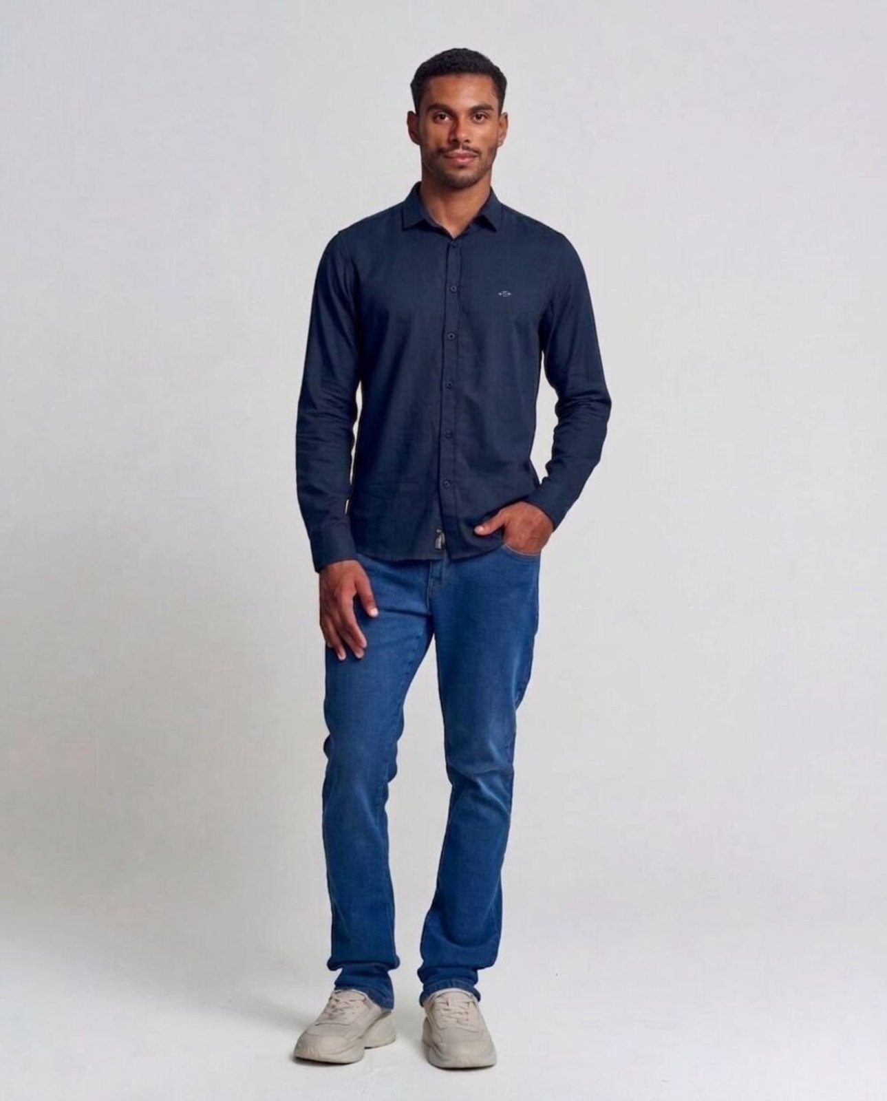 Camisa Casual Triton Azul Darkness