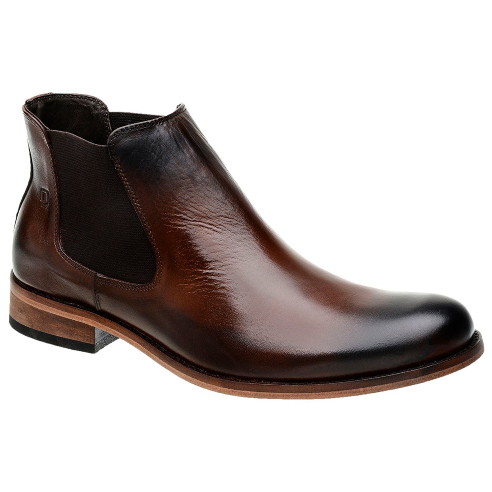 Bota Chelsea Masculina Malbork Couro Marrom Solado Couro