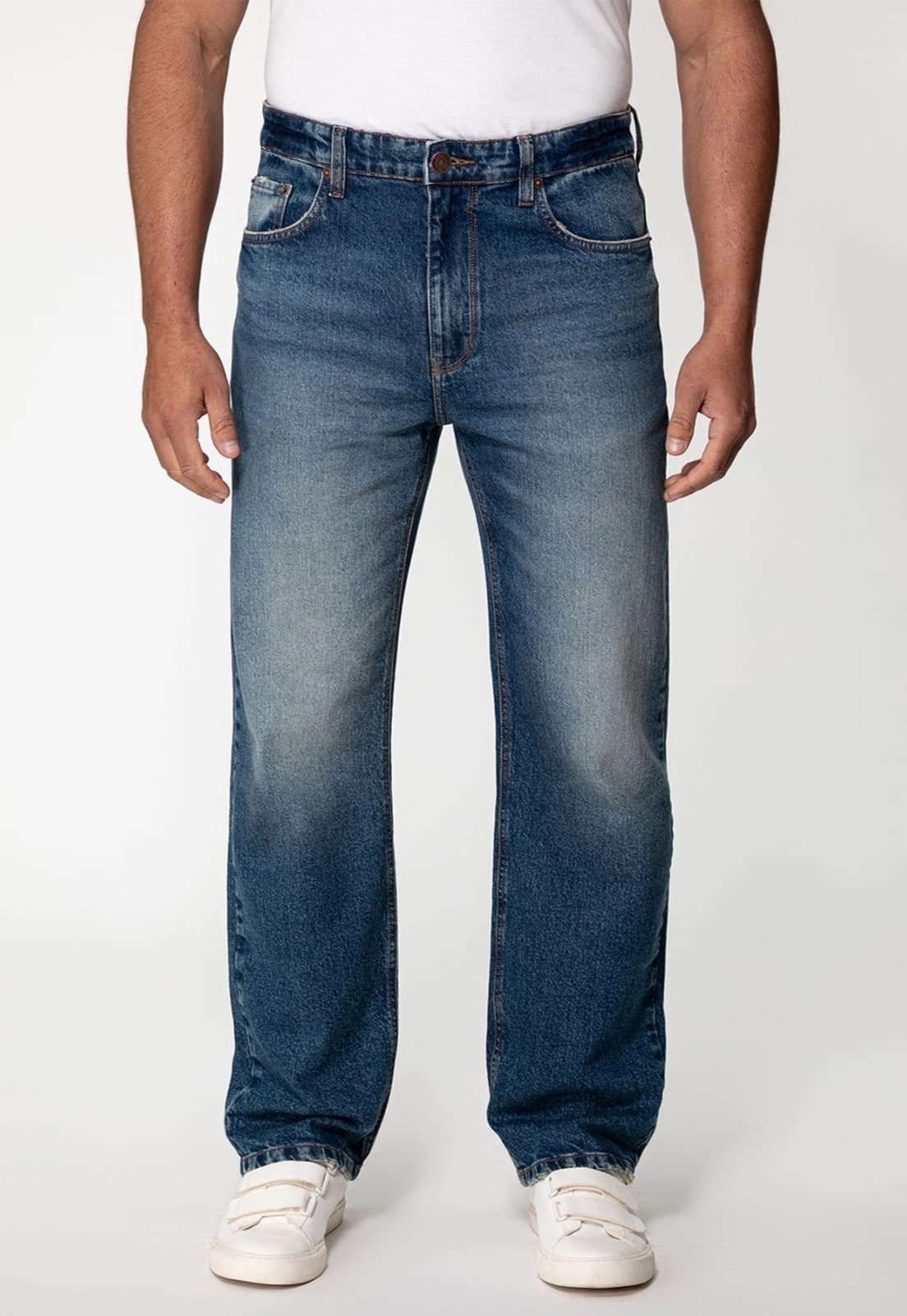 Calça Jeans Guess Relaxed Straight Azul