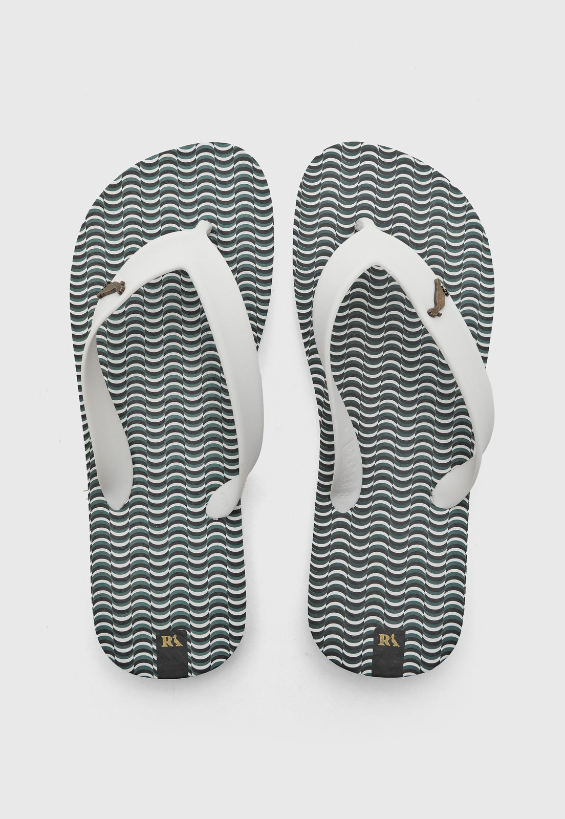 Chinelo Masculino Reserva Tiras Brancas Branco