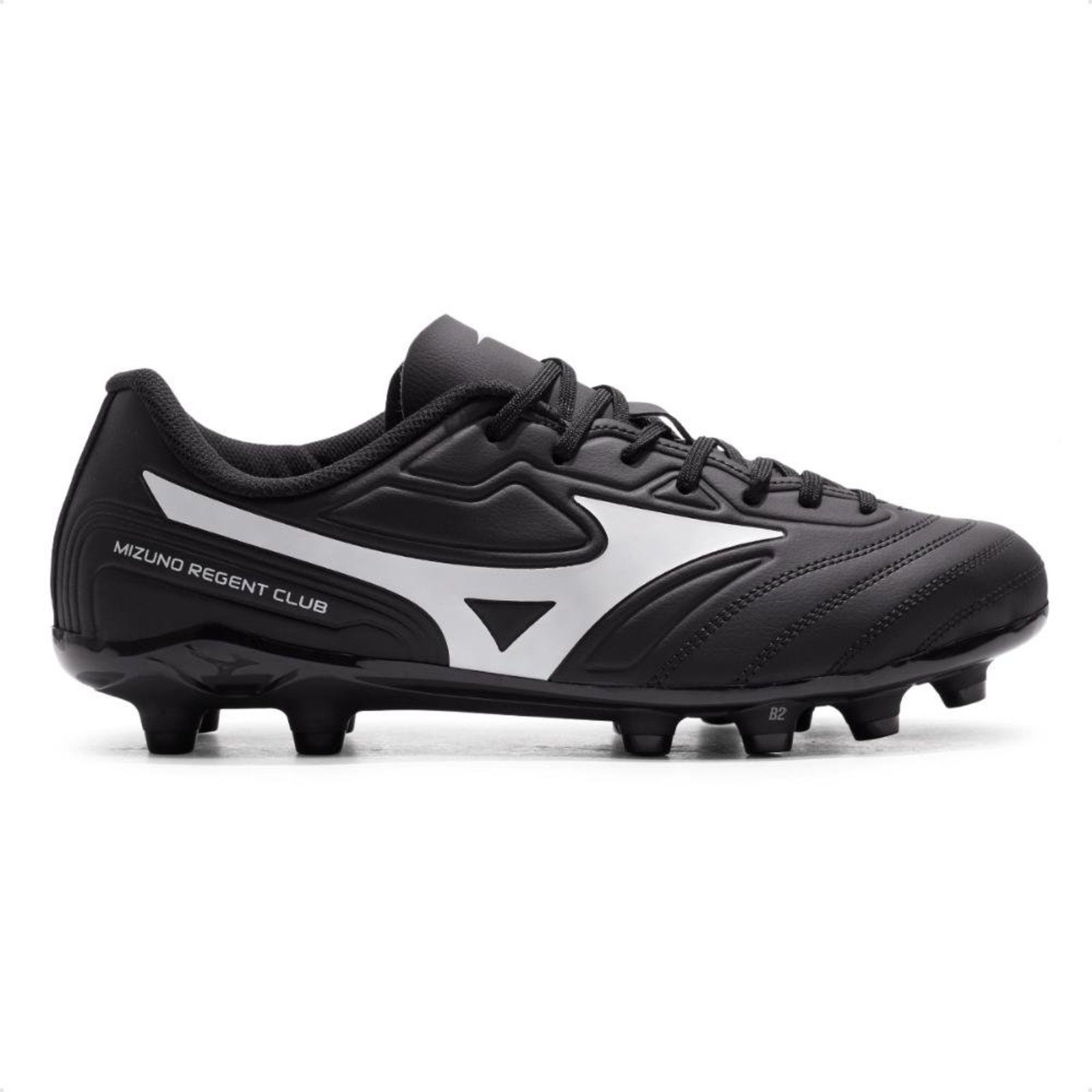 Chuteira Campo Mizuno Regent Club MD Masculina Preto