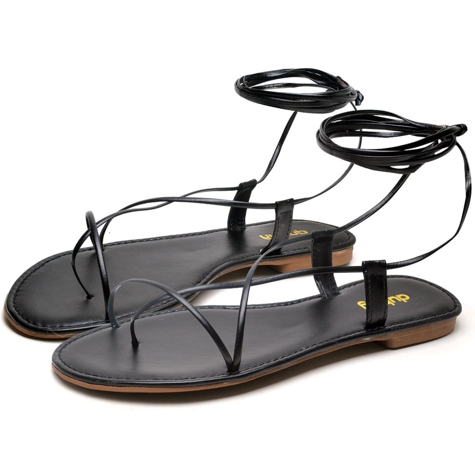 Sandália Rasteira Feminina DUBUY 2032FG Preto