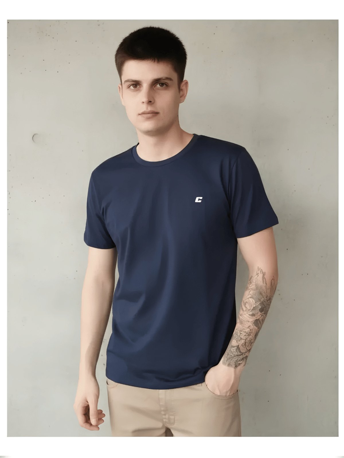 Camiseta Masculina Slim Logo C Colcci