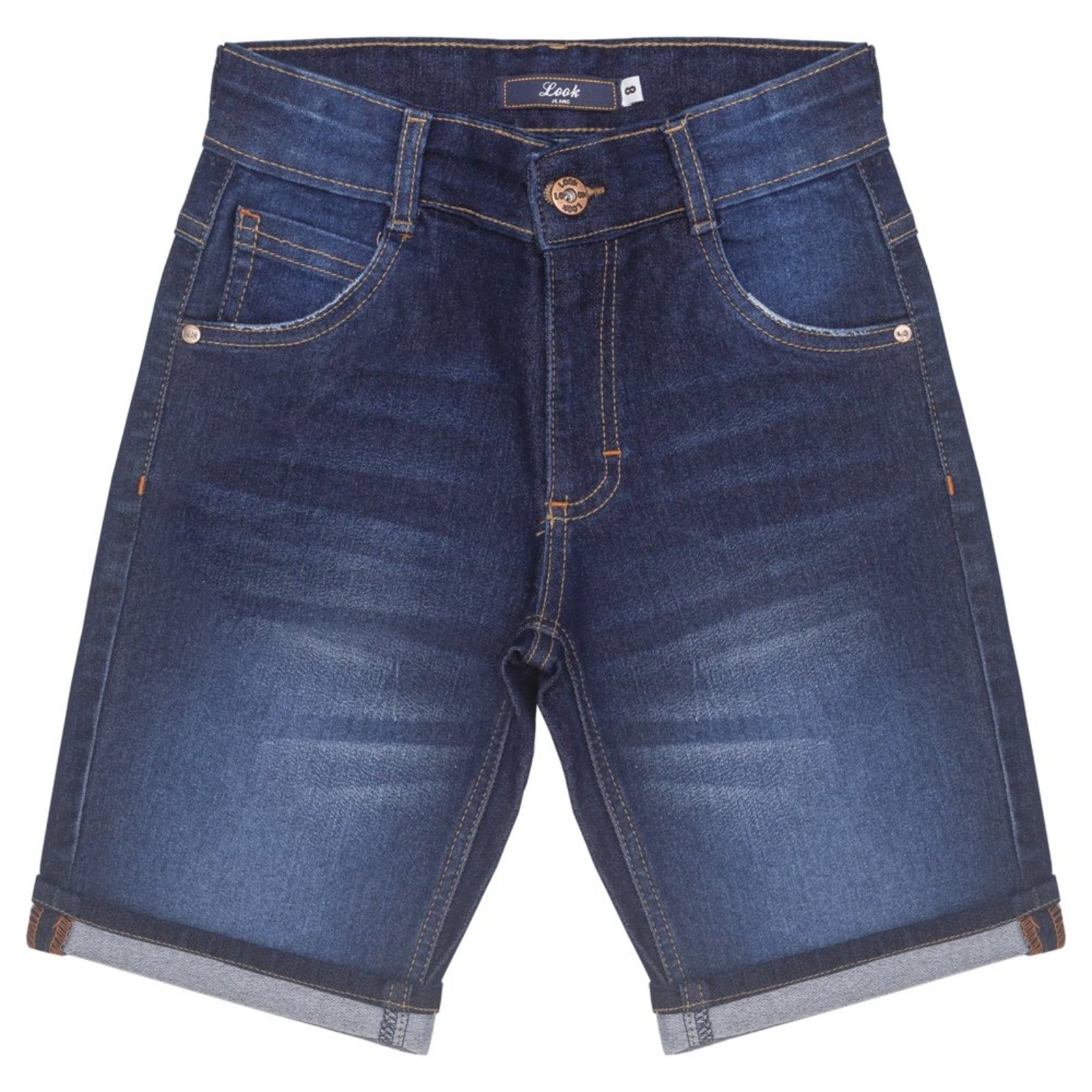 Infantil - Bermuda Juvenil Look Jeans Intense Jeans