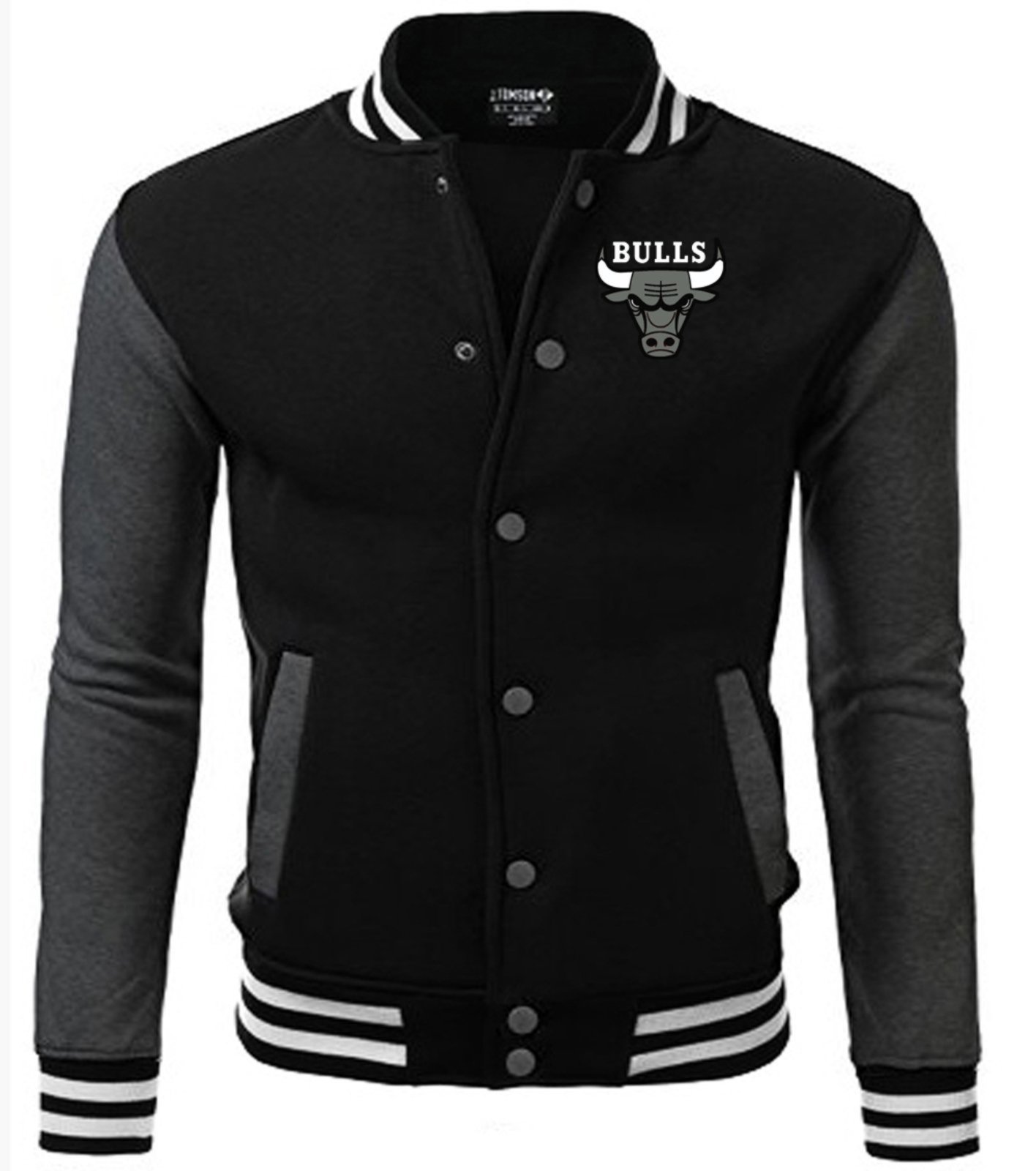 Jaqueta College Americana College4EVER Black Edition Búfalo Bordado