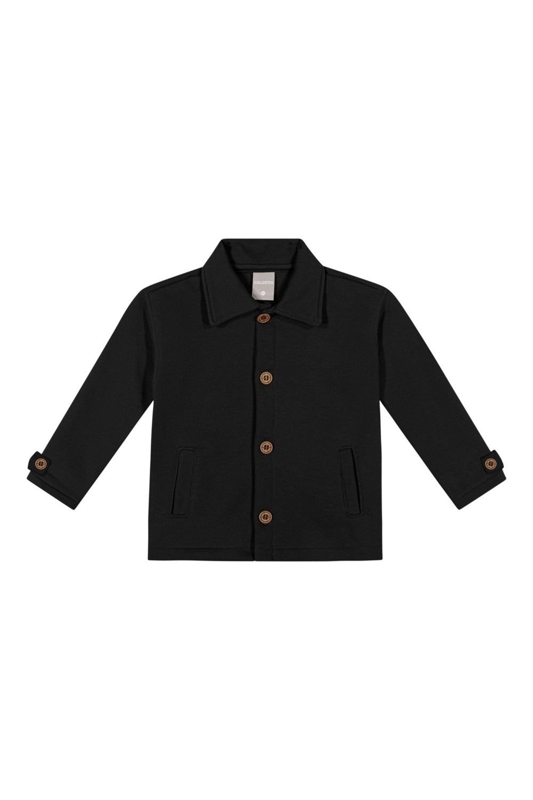 Infantil - Jaqueta Menino Moletom Piquê Colorittá Preto