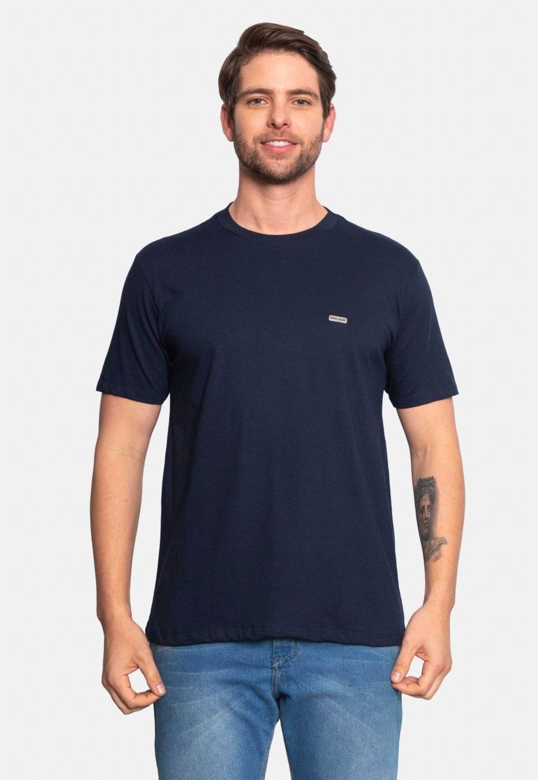 Camiseta Fatal Estampada Azul Marinho