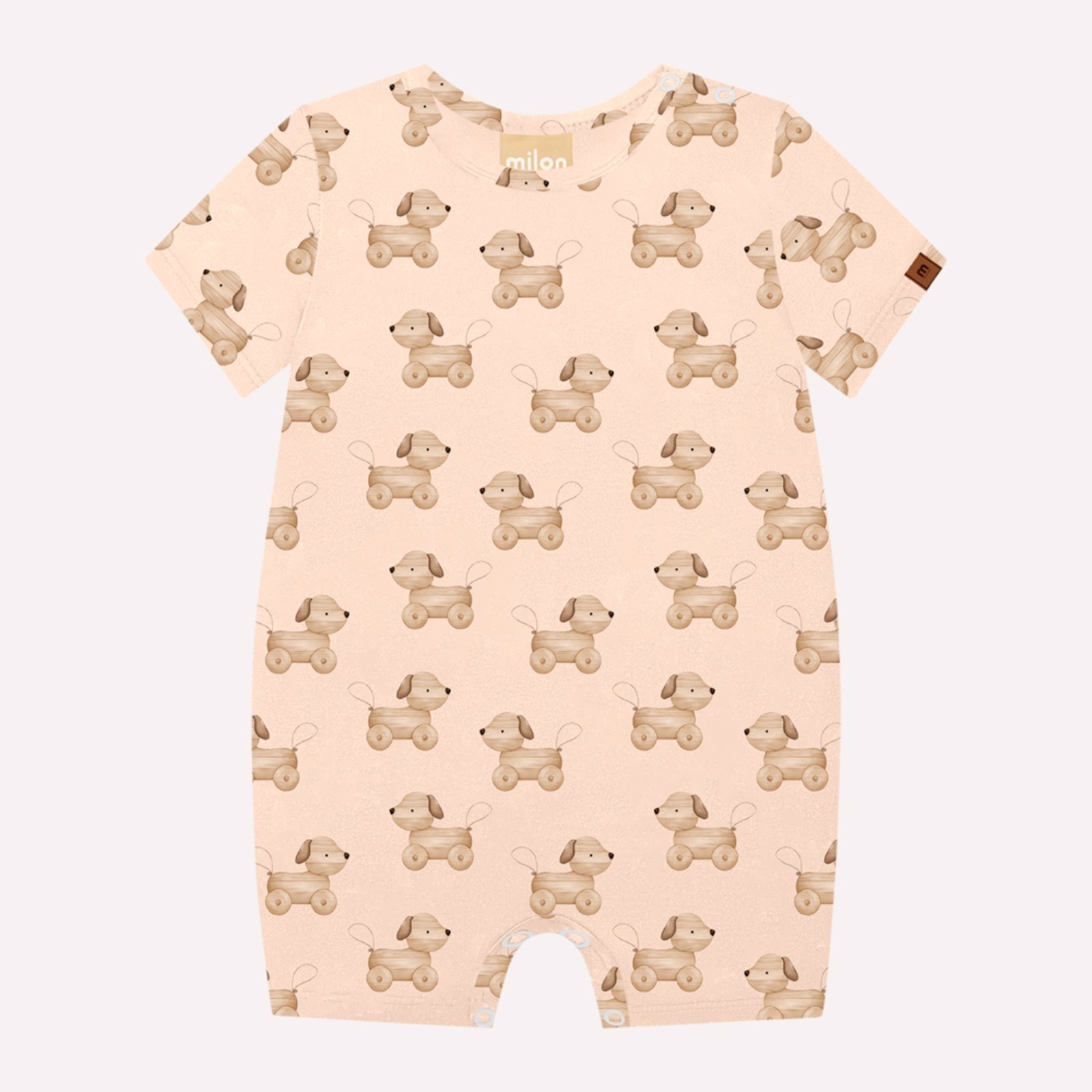 Infantil - Macaquinho Menino Cachorrinhos Milon
