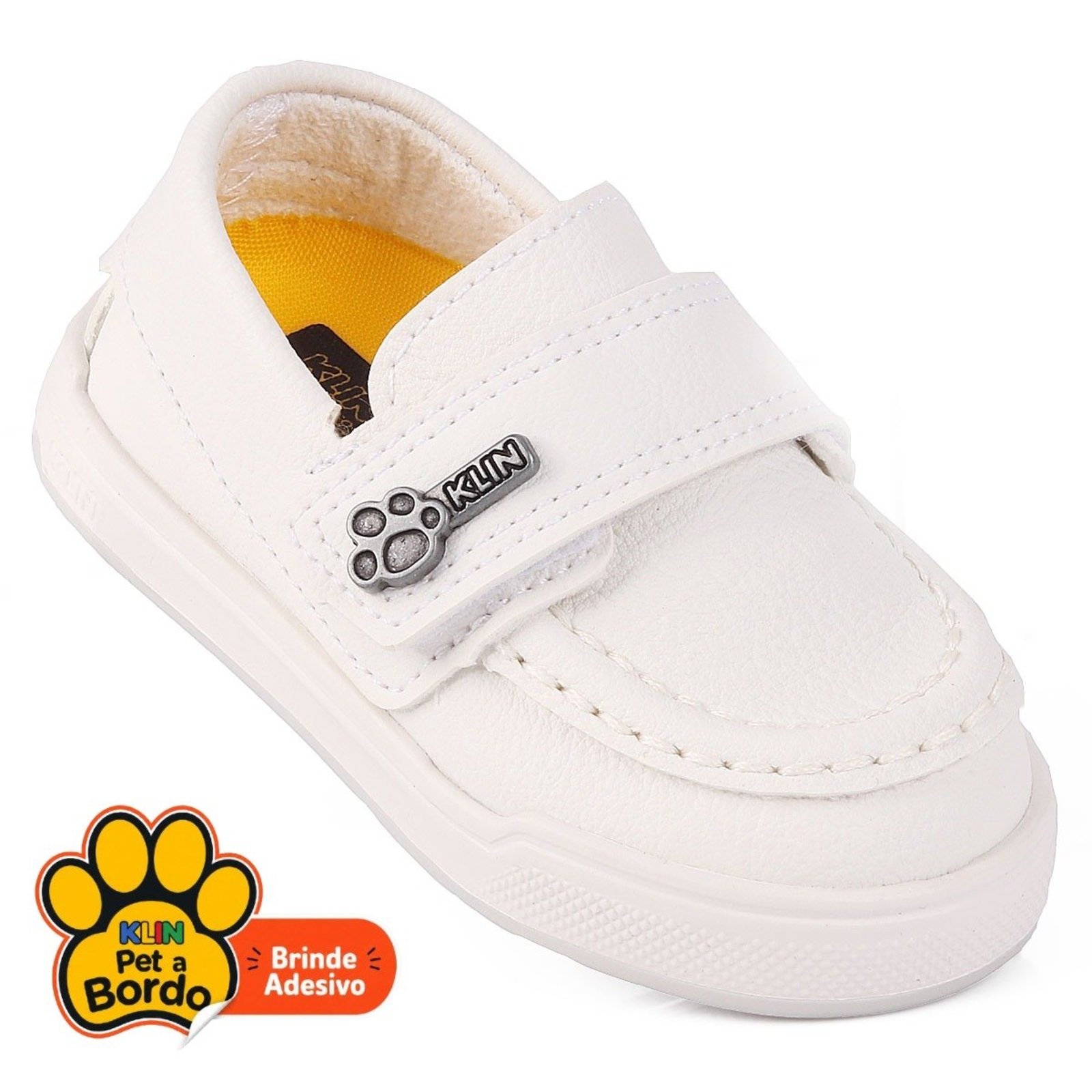 Infantil - Sapato Klin Flyer Casual – Estilo Mocassim com Fita Aderente
