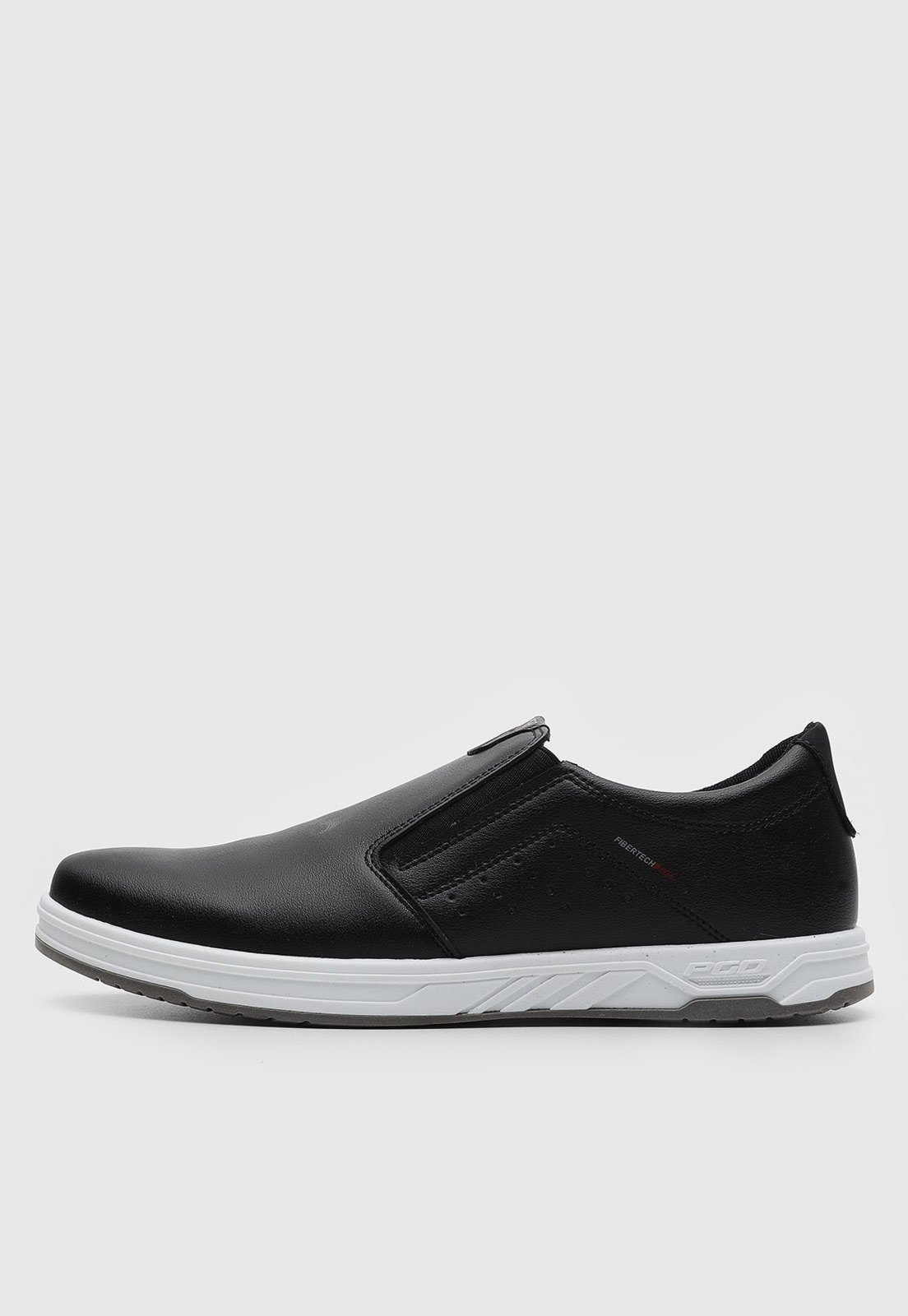 Tênis Slip On Pegada Liso Preto