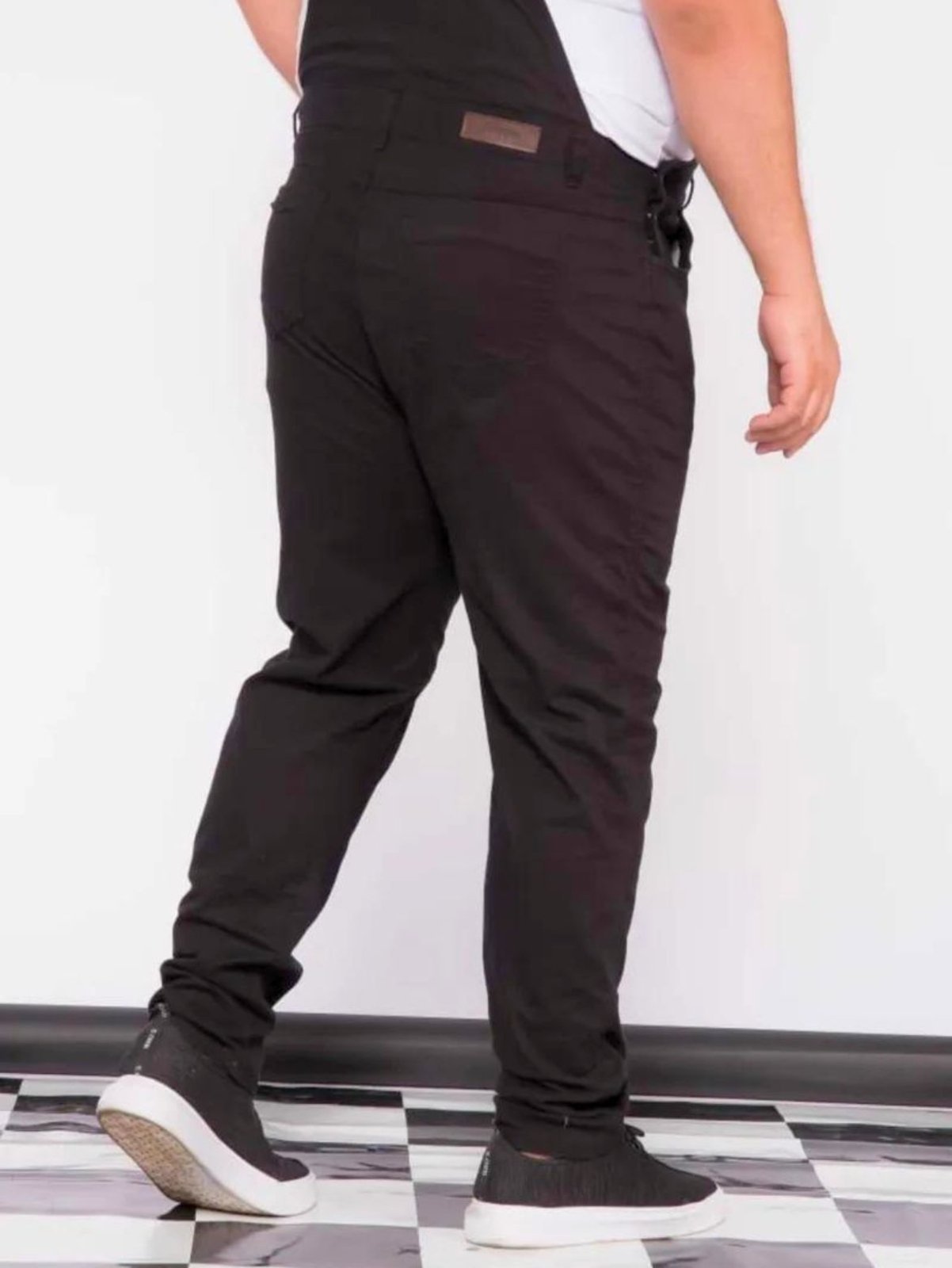 Vista 3 Macacão Jardineira Masculino Plus Size JEANS LIGHT verde/verde militar verde JEANS LIGHT verde/verde militar verde