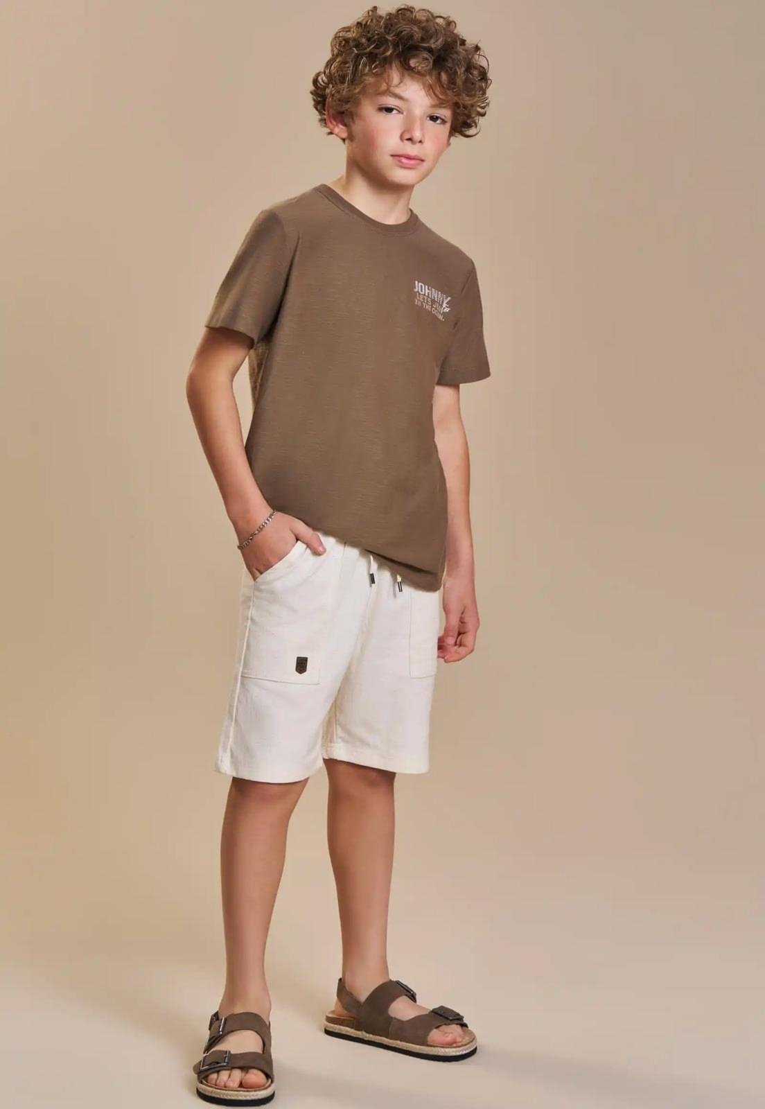 Infantil - Conjunto Bermuda Lets Jump Menino Johnny Fox 10 Unico