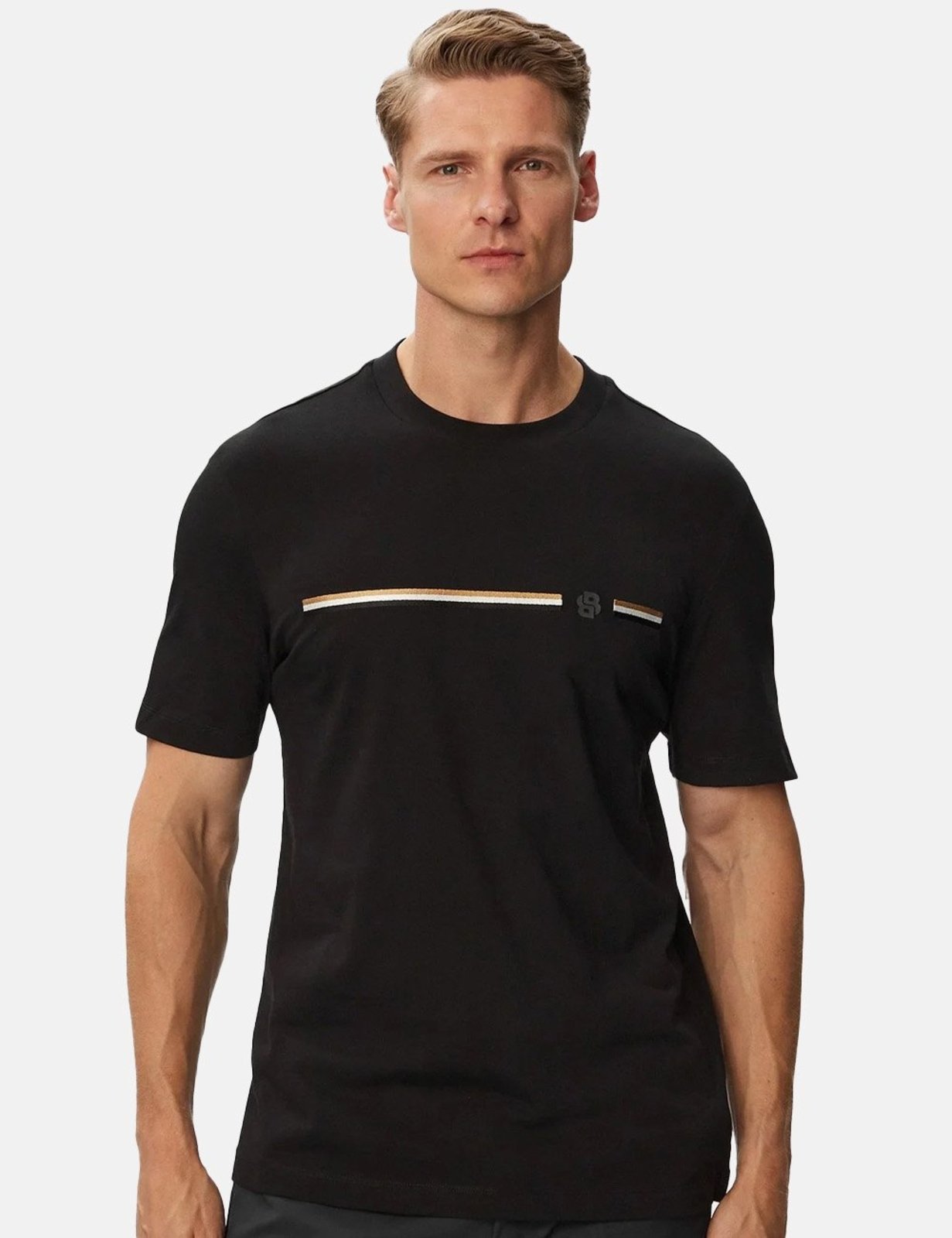 Camiseta Hugo Boss Masculina Regular Fit C-Taut 41 Preta